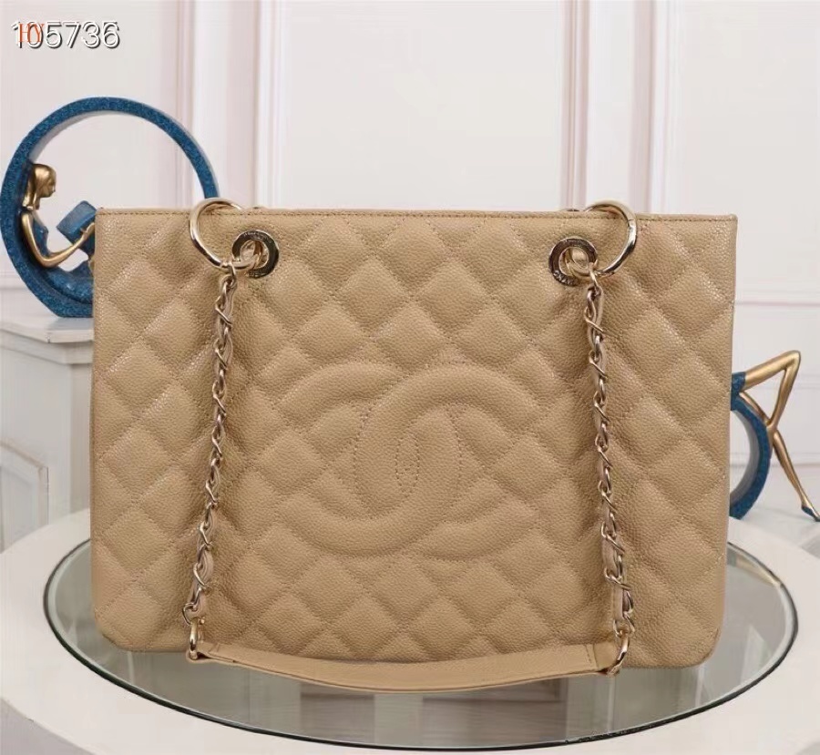 chanel quilted tote bag - 34x27x17 cm