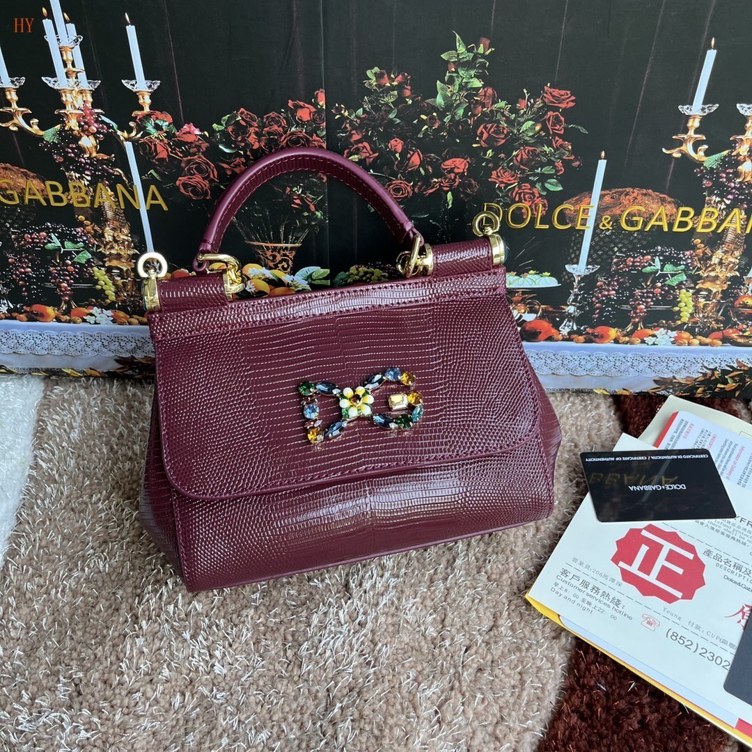 dolce & gabbana bow detail handbag - 20*17*7 cm