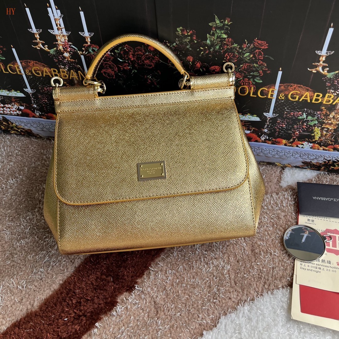dolce & gabbana gold handbag 25x20x12 cm - model 532023