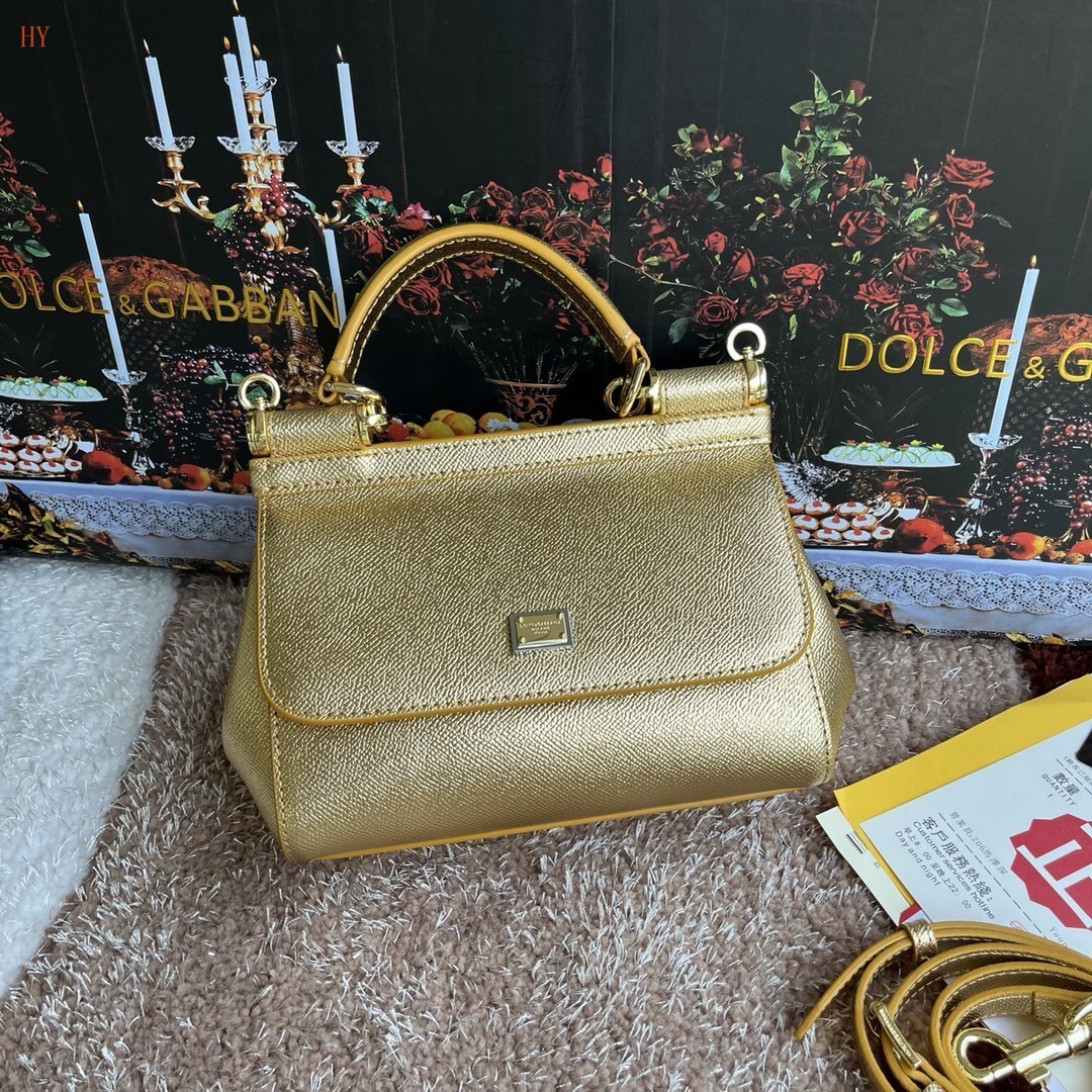 dolce & gabbana gold handbag 20*17*7 cm - sku: 532003