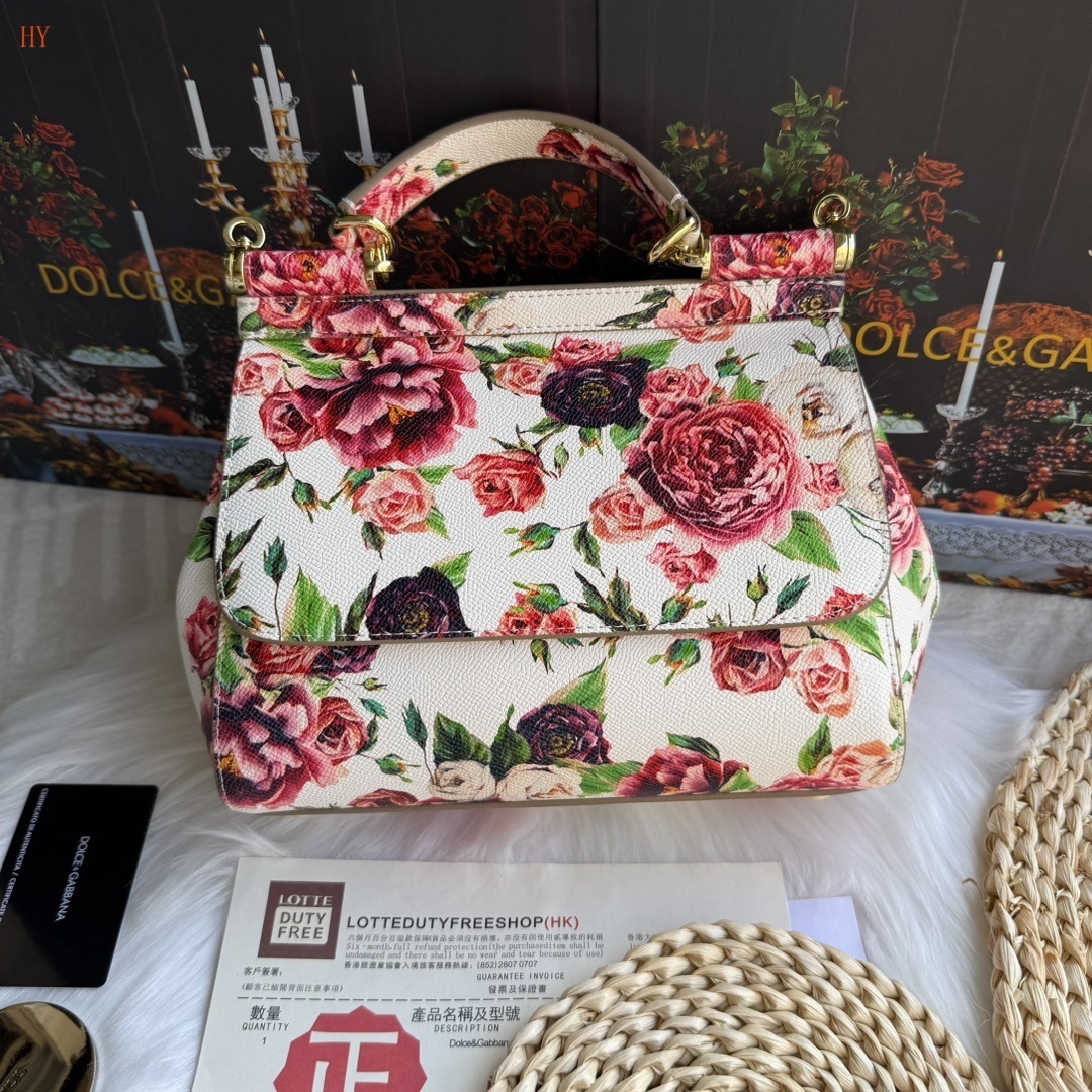 dolce & gabbana floral handbag 25x20x12 cm - model 532063