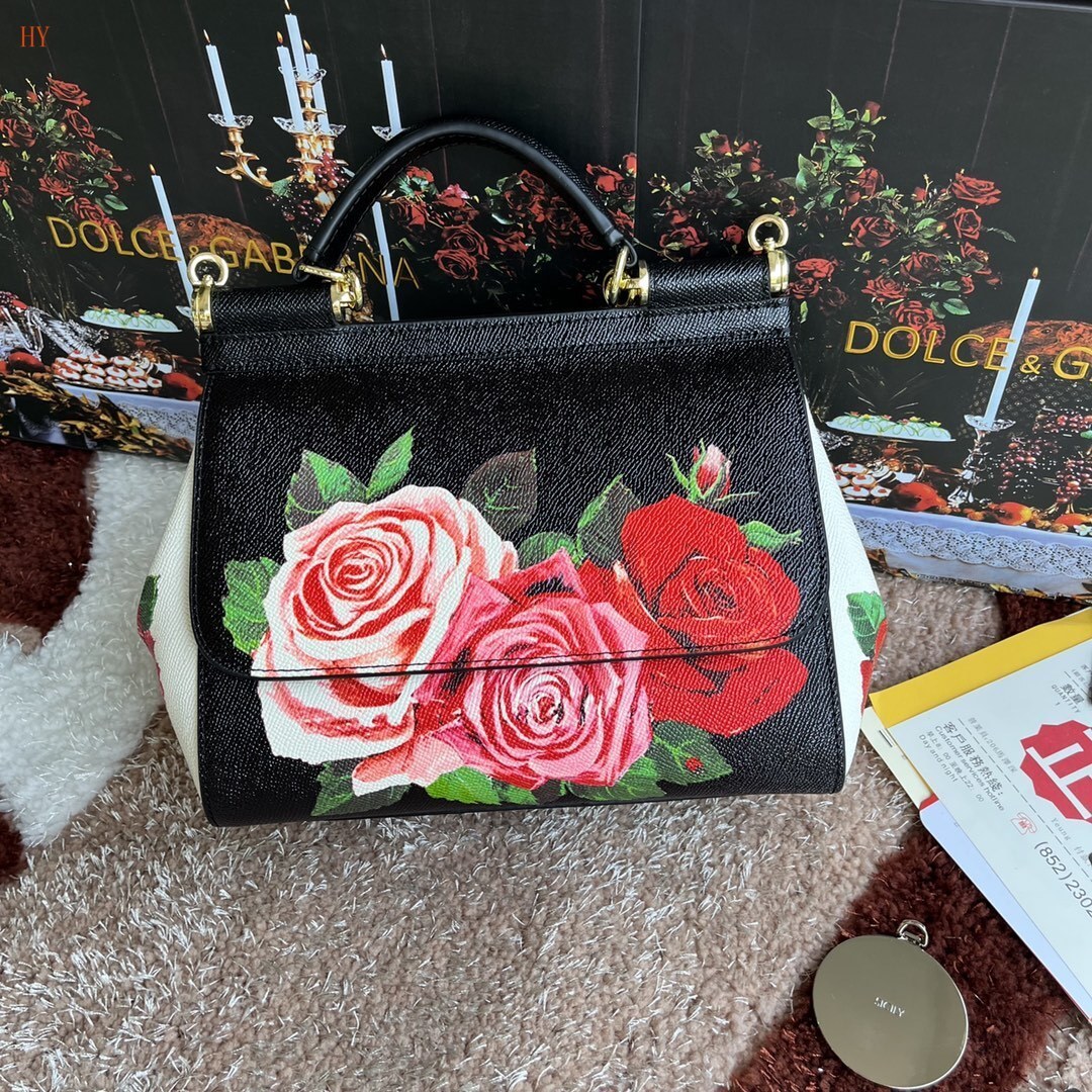 dolce & gabbana floral handbag 25x20x12 cm, model 532073
