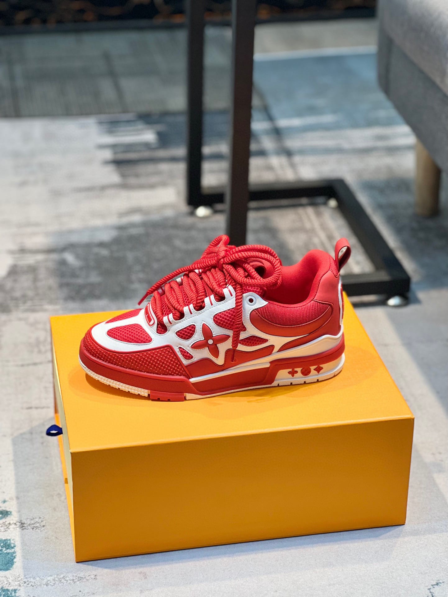 louis vuitton lv skate sneaker red 35-44 - Image 9