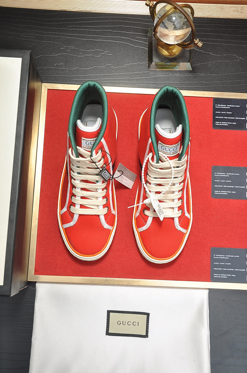 gucci high-top sneakers red 35-44 - Image 9