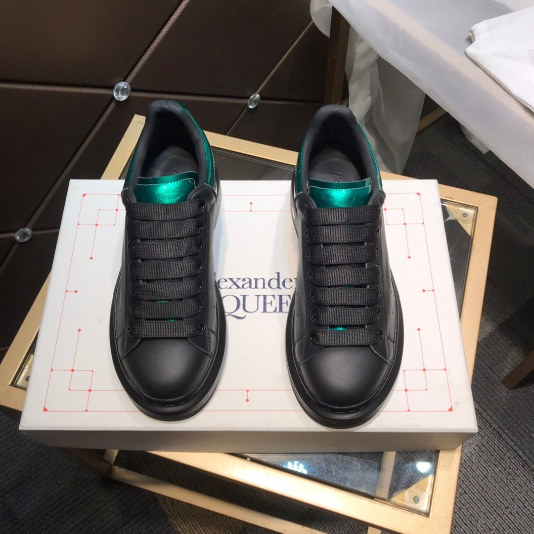 alexander mcqueen black sneakers with teal accents 35-44 - Image 9