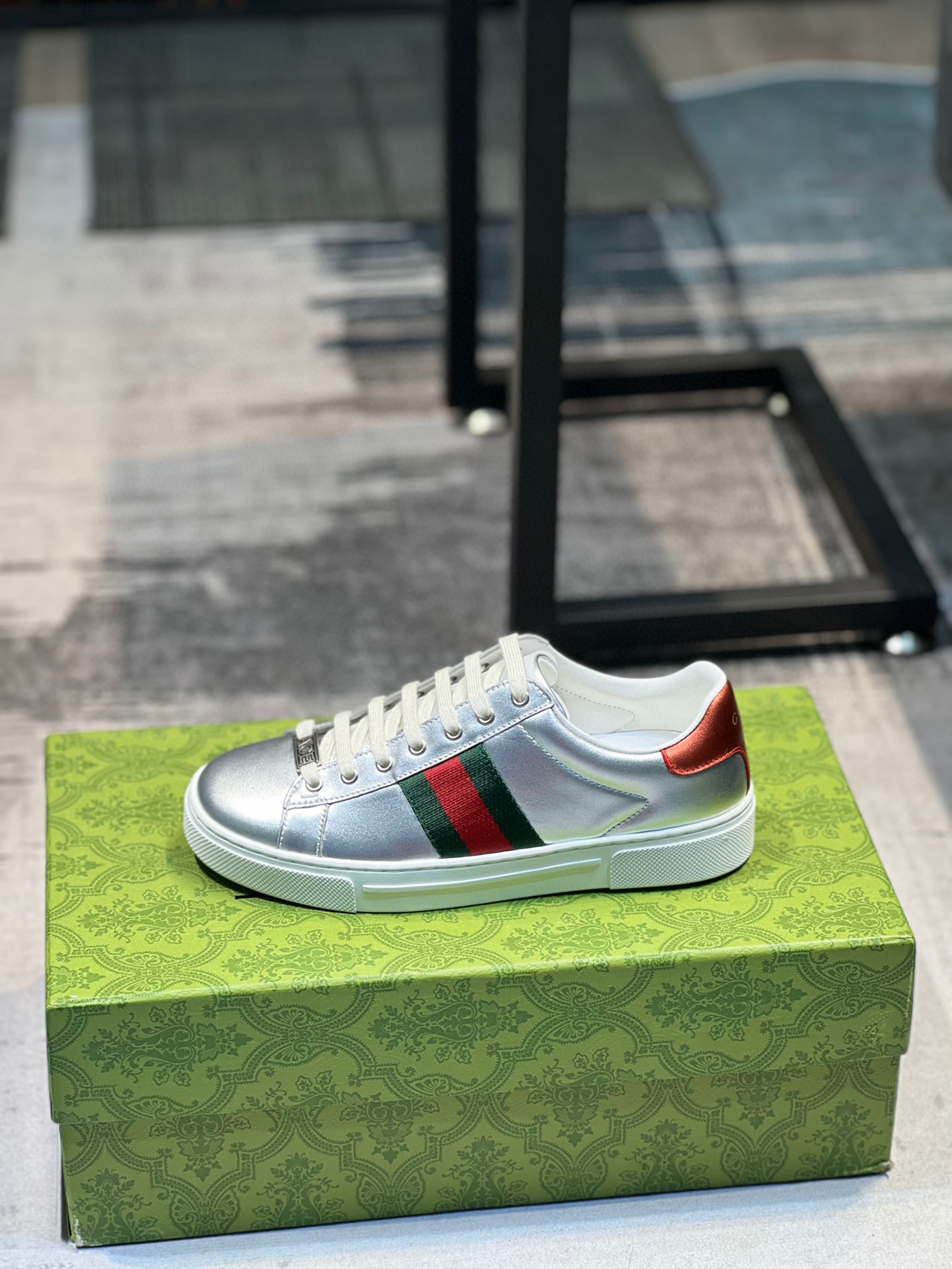 gucci silver sneakers for couples, sizes 35-44 - Image 9