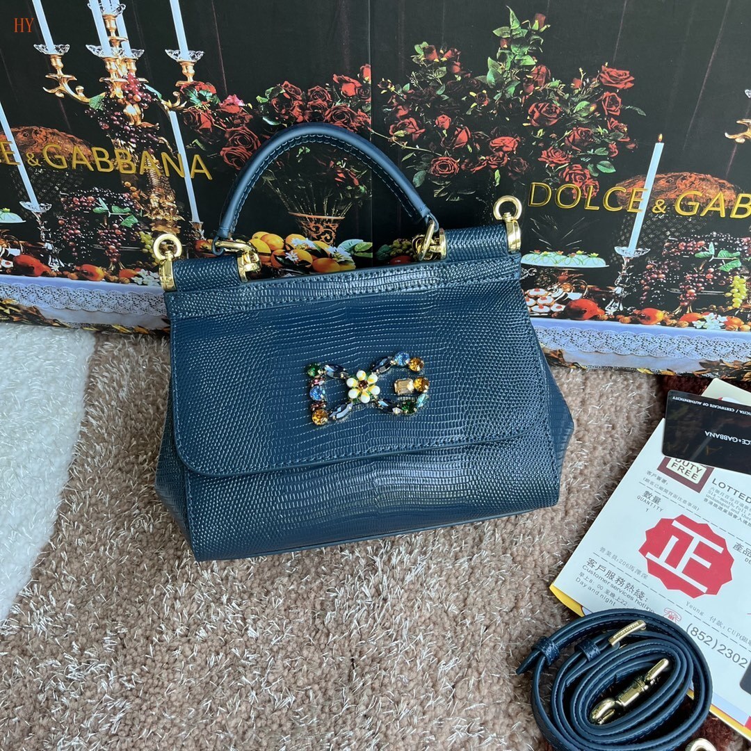 dolce & gabbana bow detail handbag - 20x17x7 cm