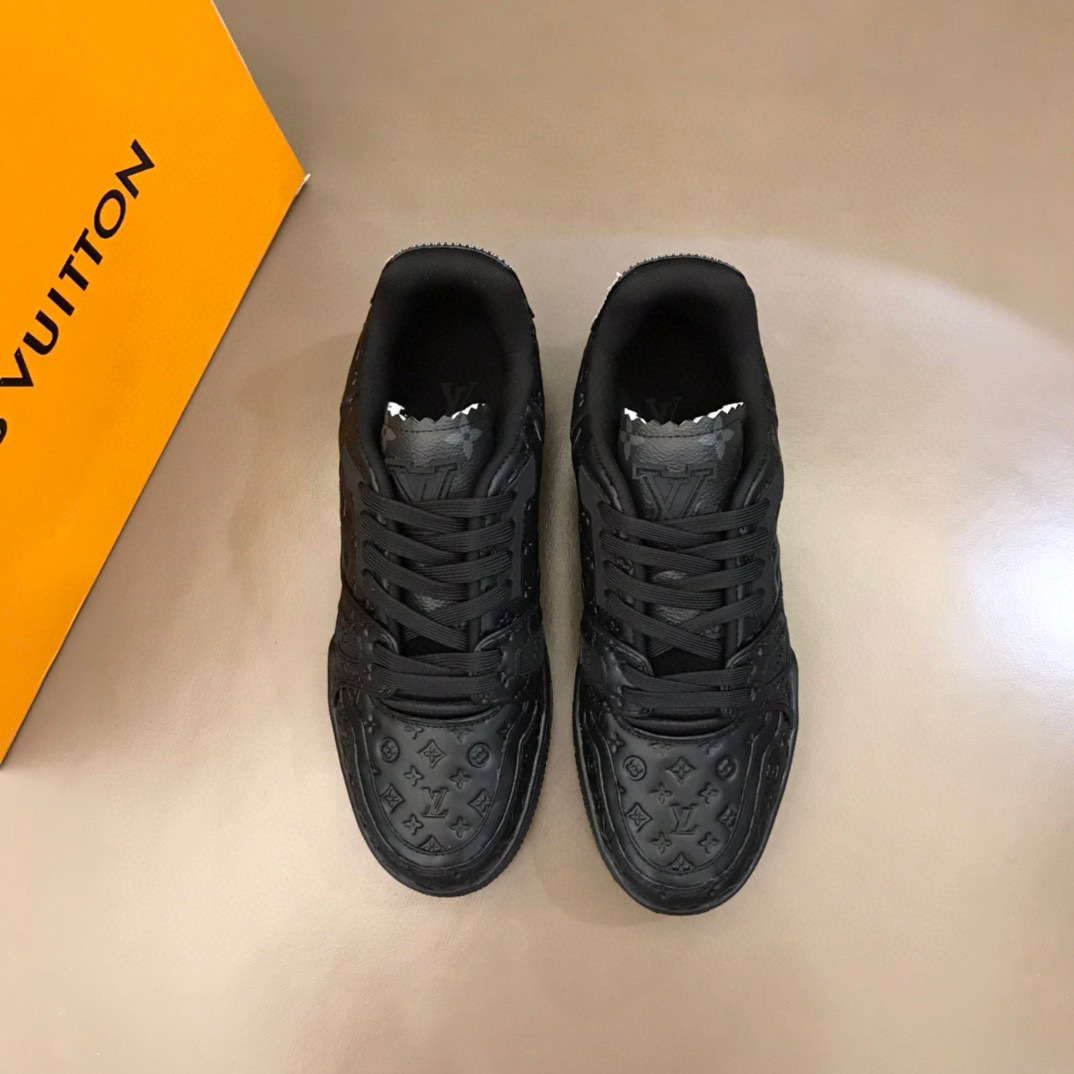 louis vuitton black casual sneakers size 38-44 - Image 9