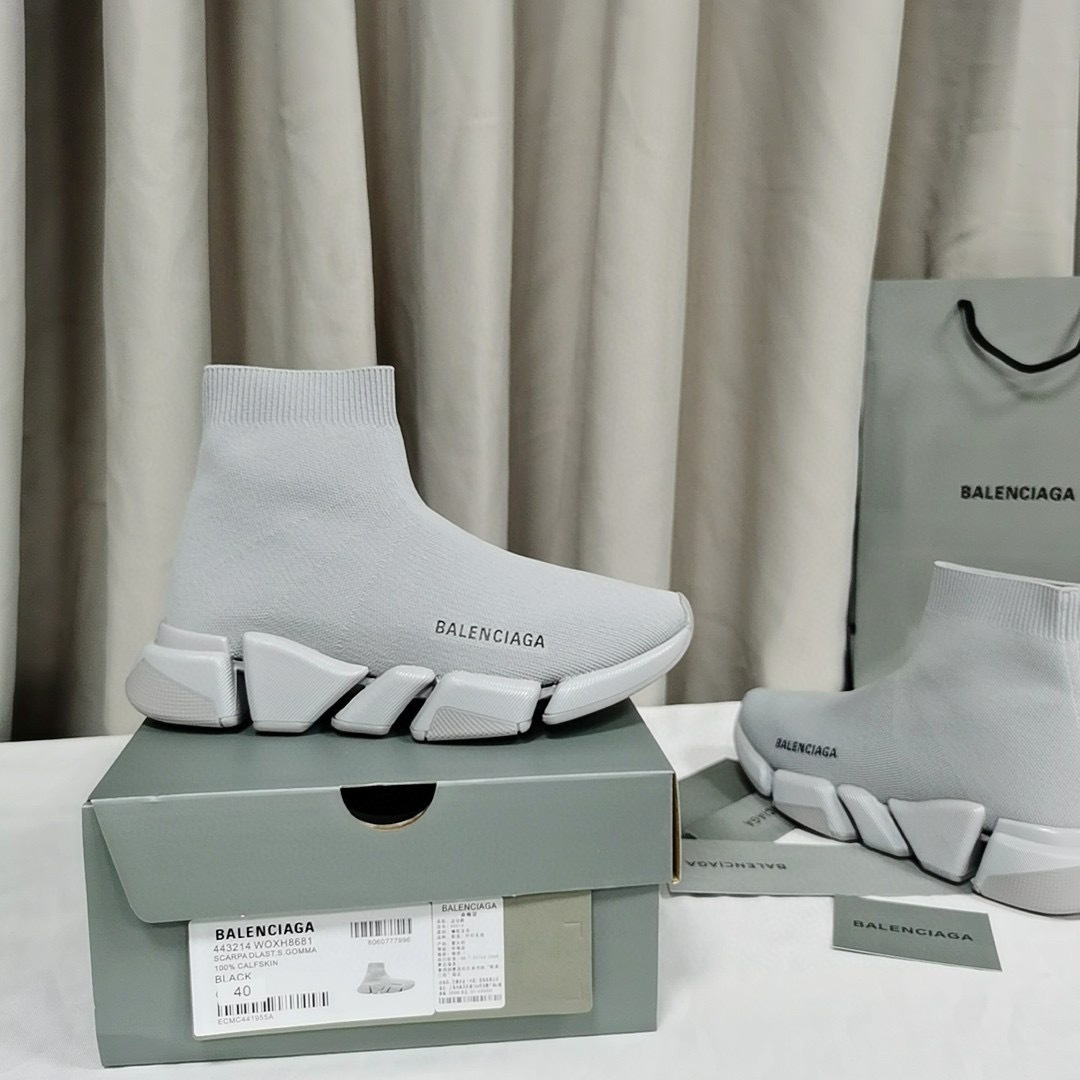 balenciaga sock sneakers in white, sizes 35-44 - Image 9