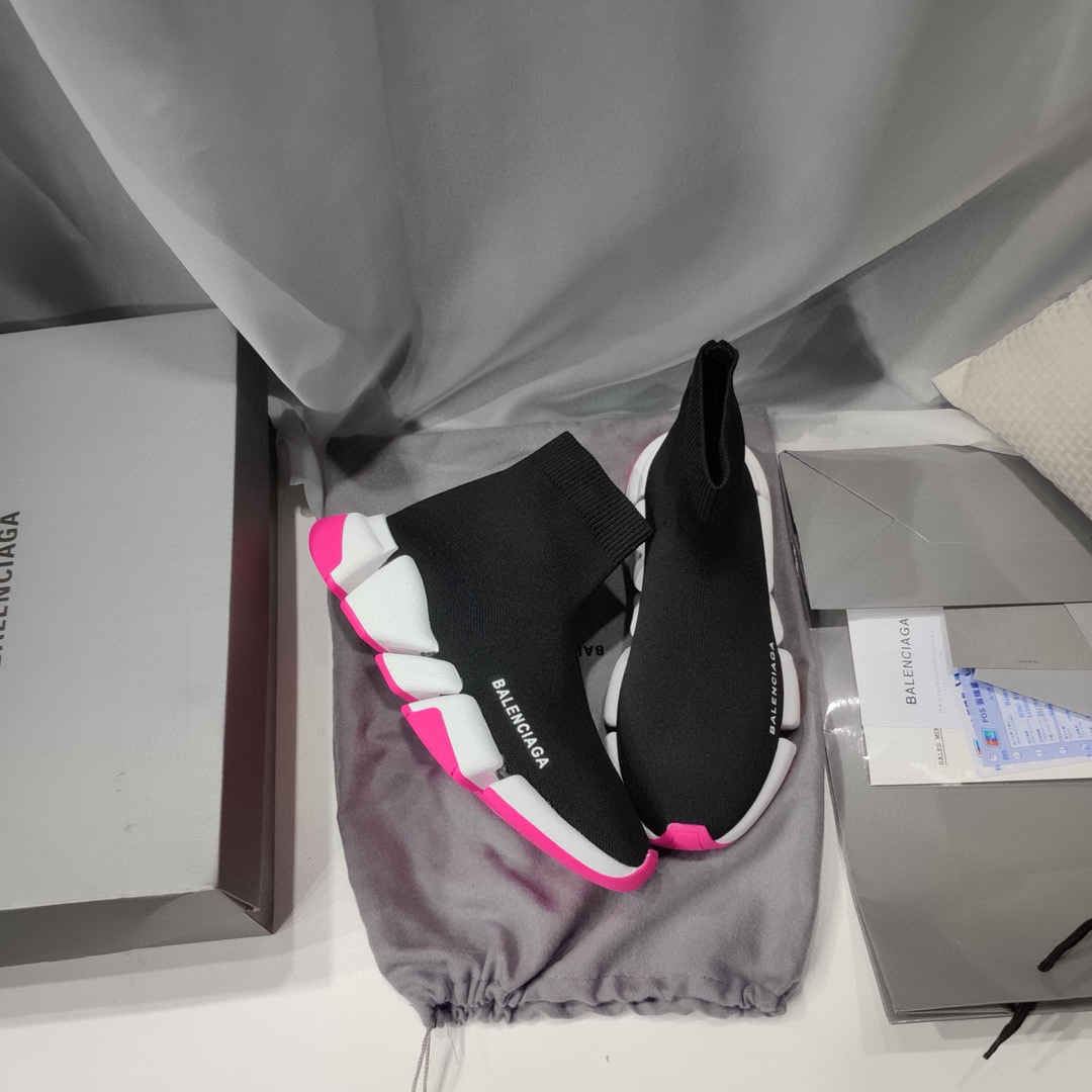 balenciaga sock sneakers - black/pink, sizes 35-44 - Image 9