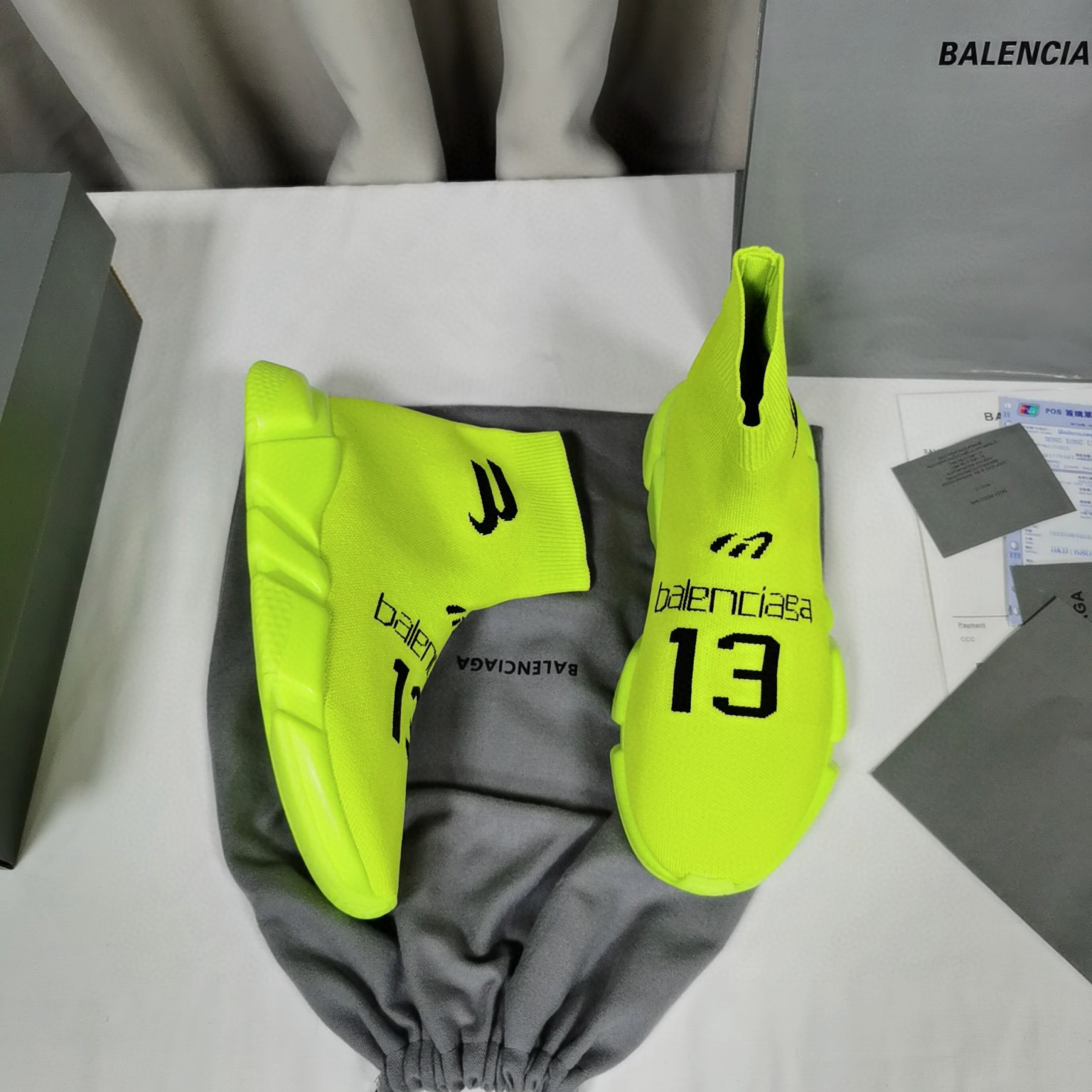 balenciaga neon sock sneakers size 35-44 - Image 9