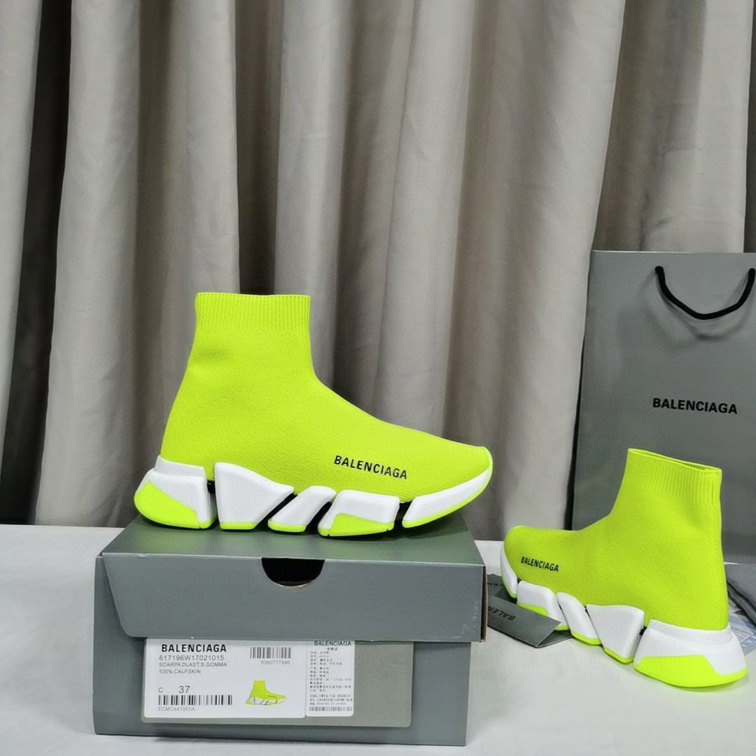 balenciaga neon sock sneakers size 35-44 - Image 9