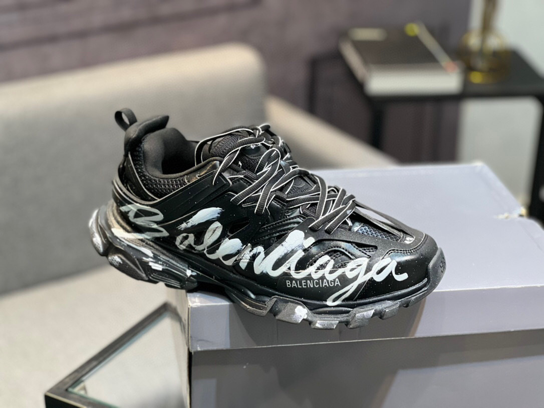 balenciaga unisex sneakers size 35-44 - black - Image 9