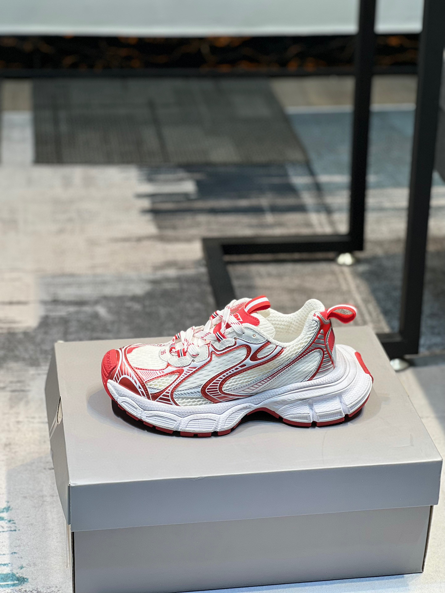 balenciaga couples sneakers 35-44 - red/white - Image 9