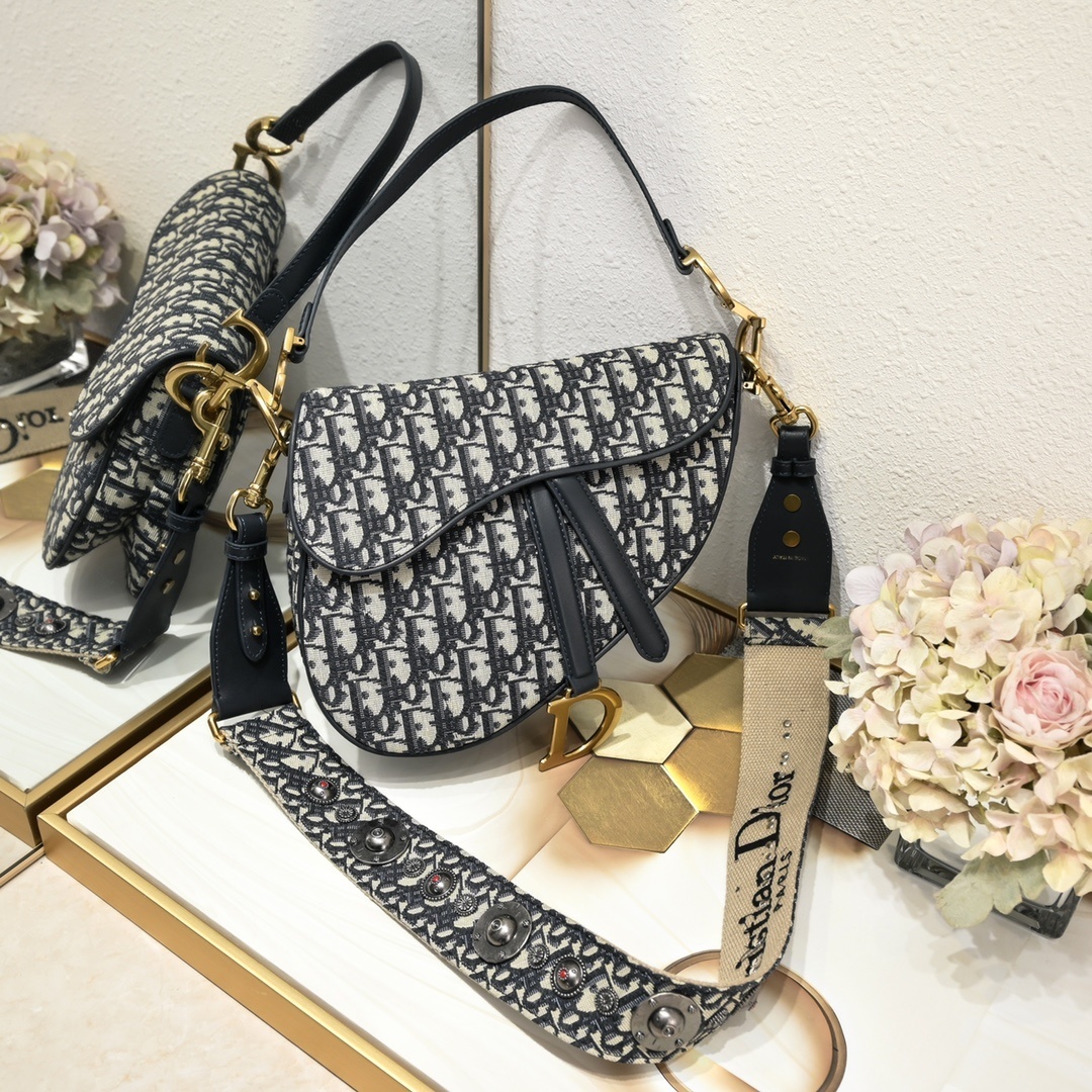 dior saddle bag - 25.5x20x6.5 cm, model 408082