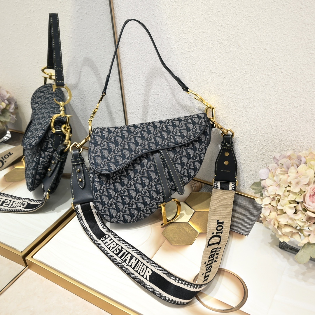 dior saddle bag - 25.5 x 20 x 6.5 cm