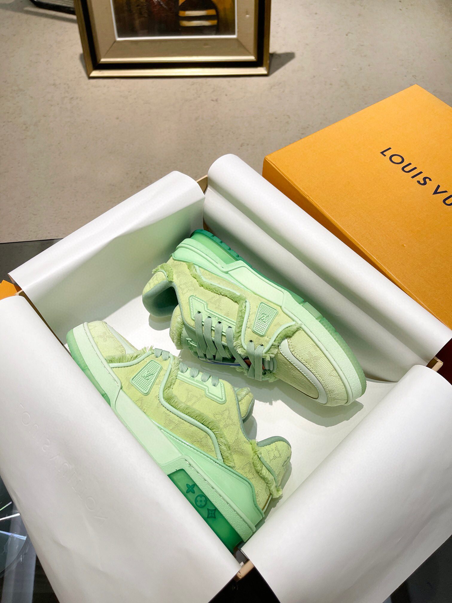 louis vuitton high-end couple sneakers size 35-44 - Image 9