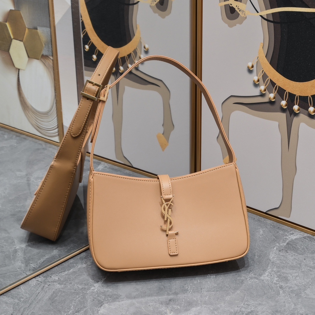 yves saint laurent 24.5x16x6cm handbag - beige