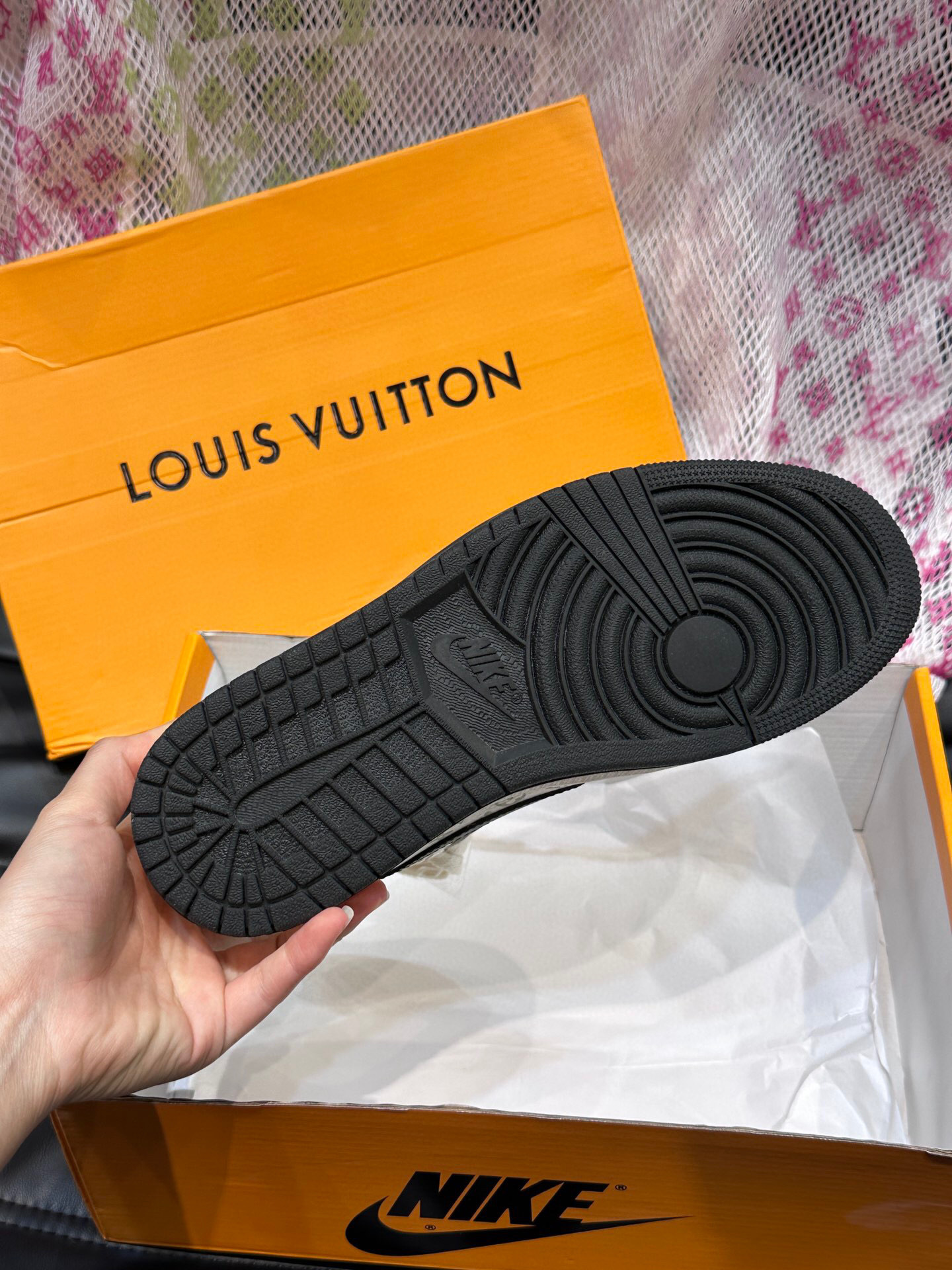 louis vuitton x nike air force 1 sneakers, size 38-44 - Image 9