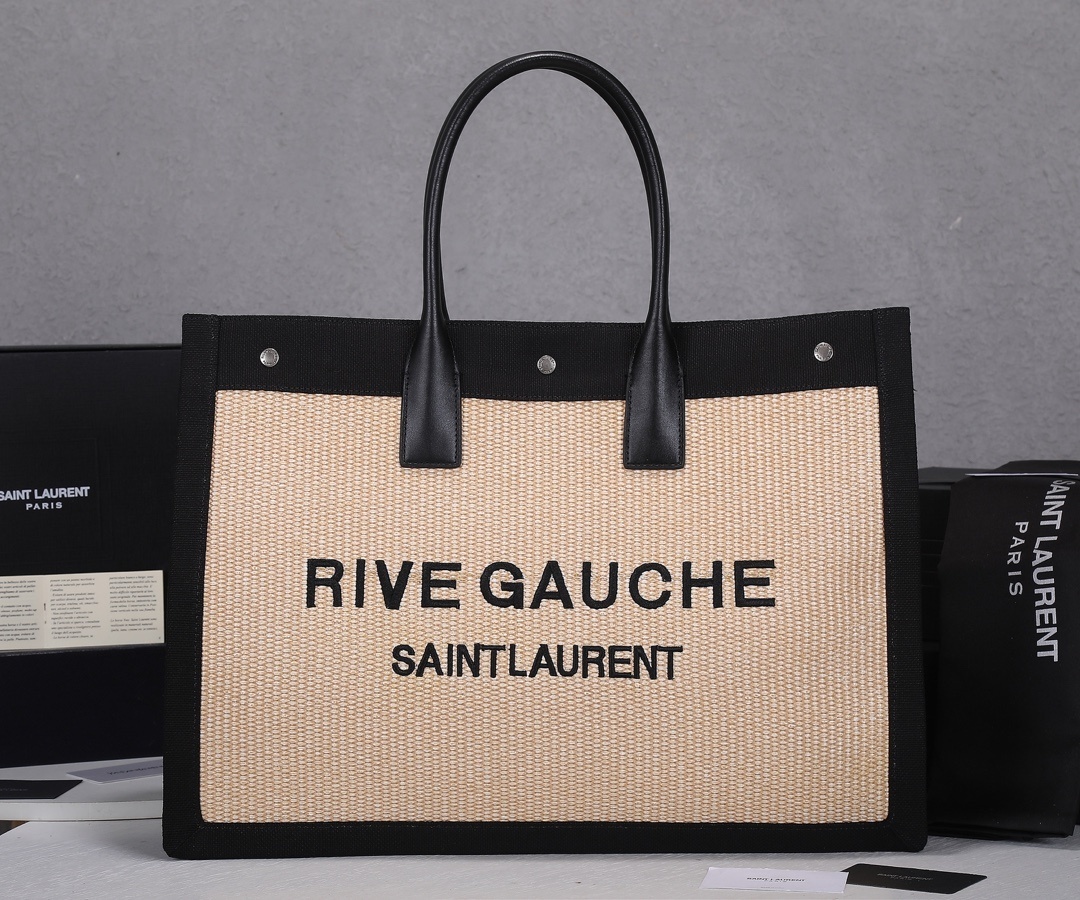 yves saint laurent rive gauche tote bag - 48x36x16 cm