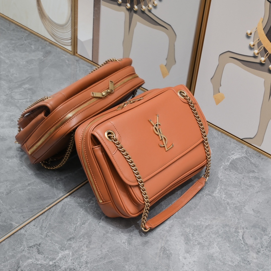yves saint laurent 26*19*13 leather handbag - 408003 - Image 9