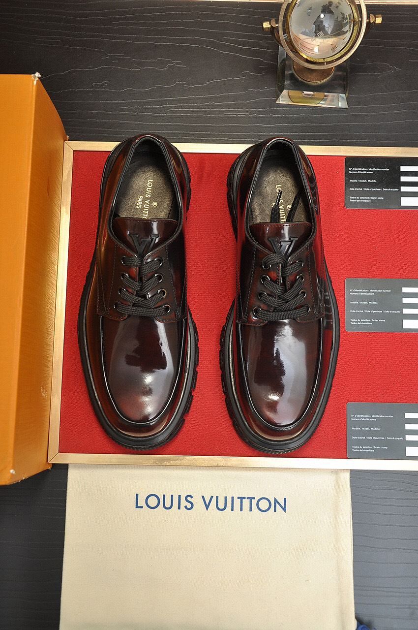 louis vuitton high-end leather shoes size 38-44 - Image 9