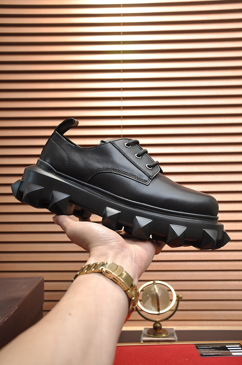 valentino garavani black leather shoes 38-44 - Image 9