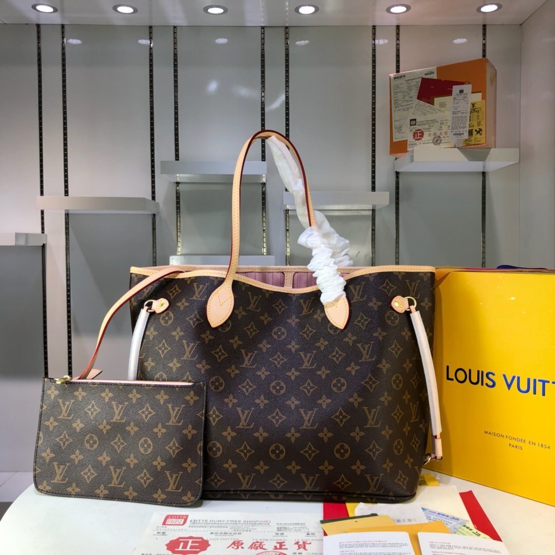 louis vuitton monogram neverfull mm tote bag
