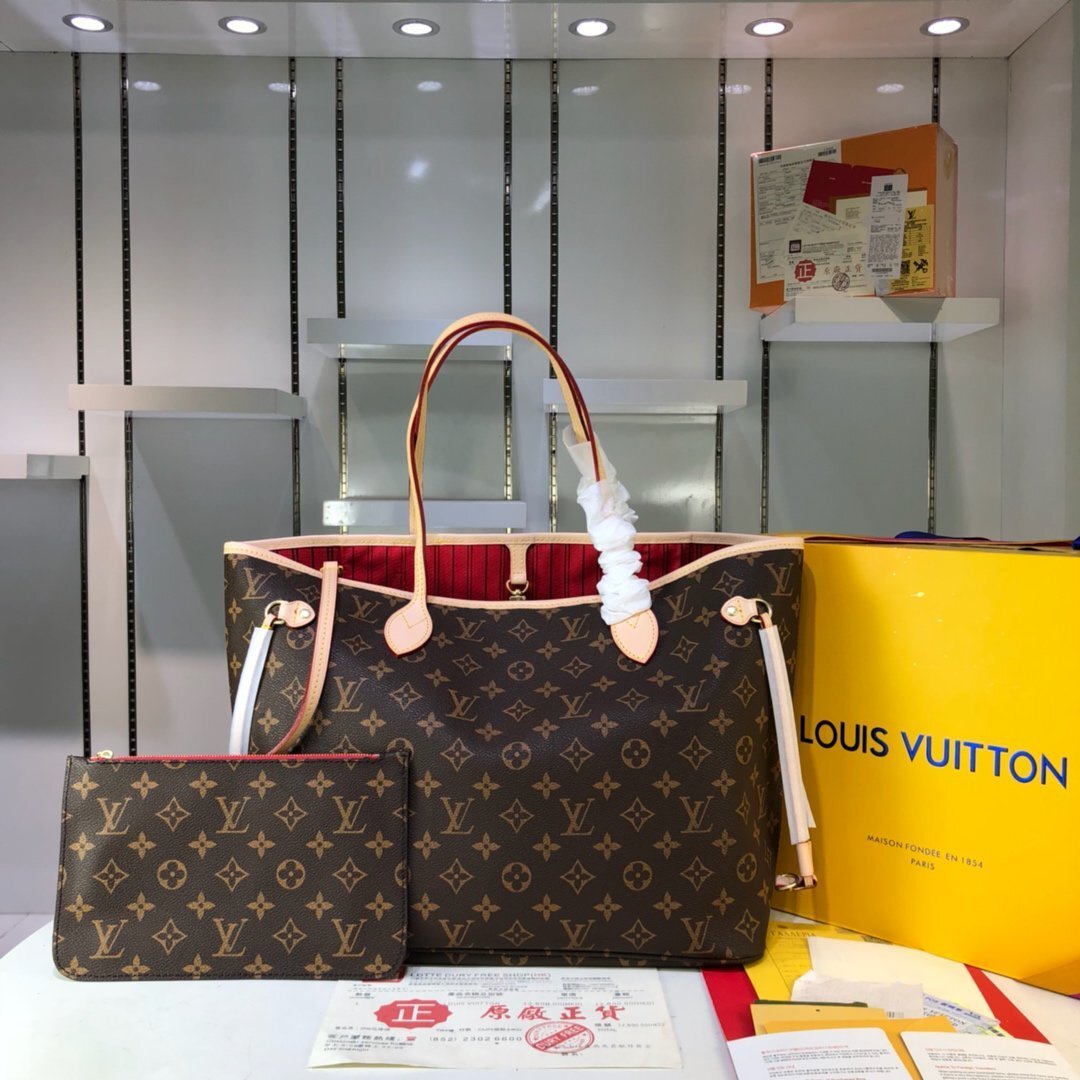 louis vuitton monogram tote bag with pouch