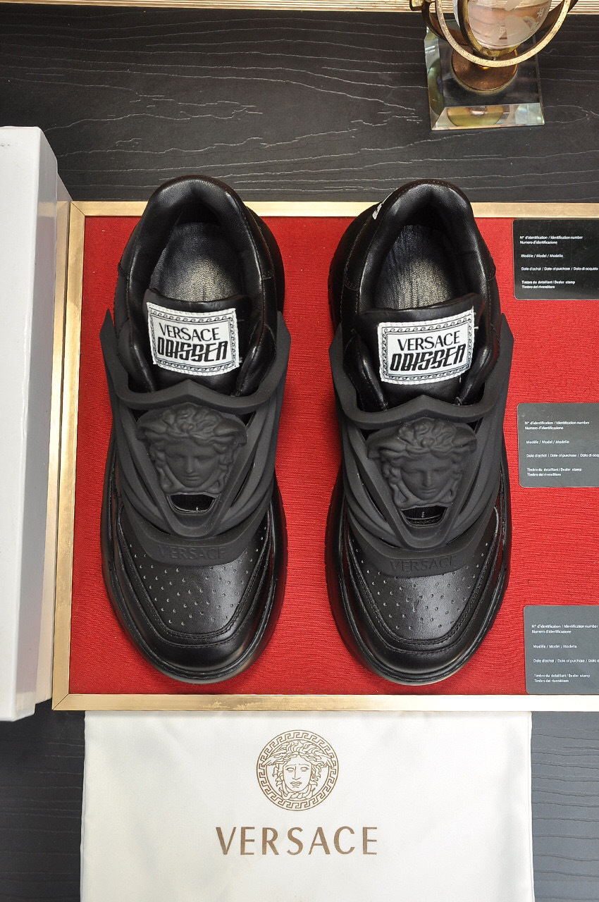 versace black casual sneakers size 38-44 - Image 9