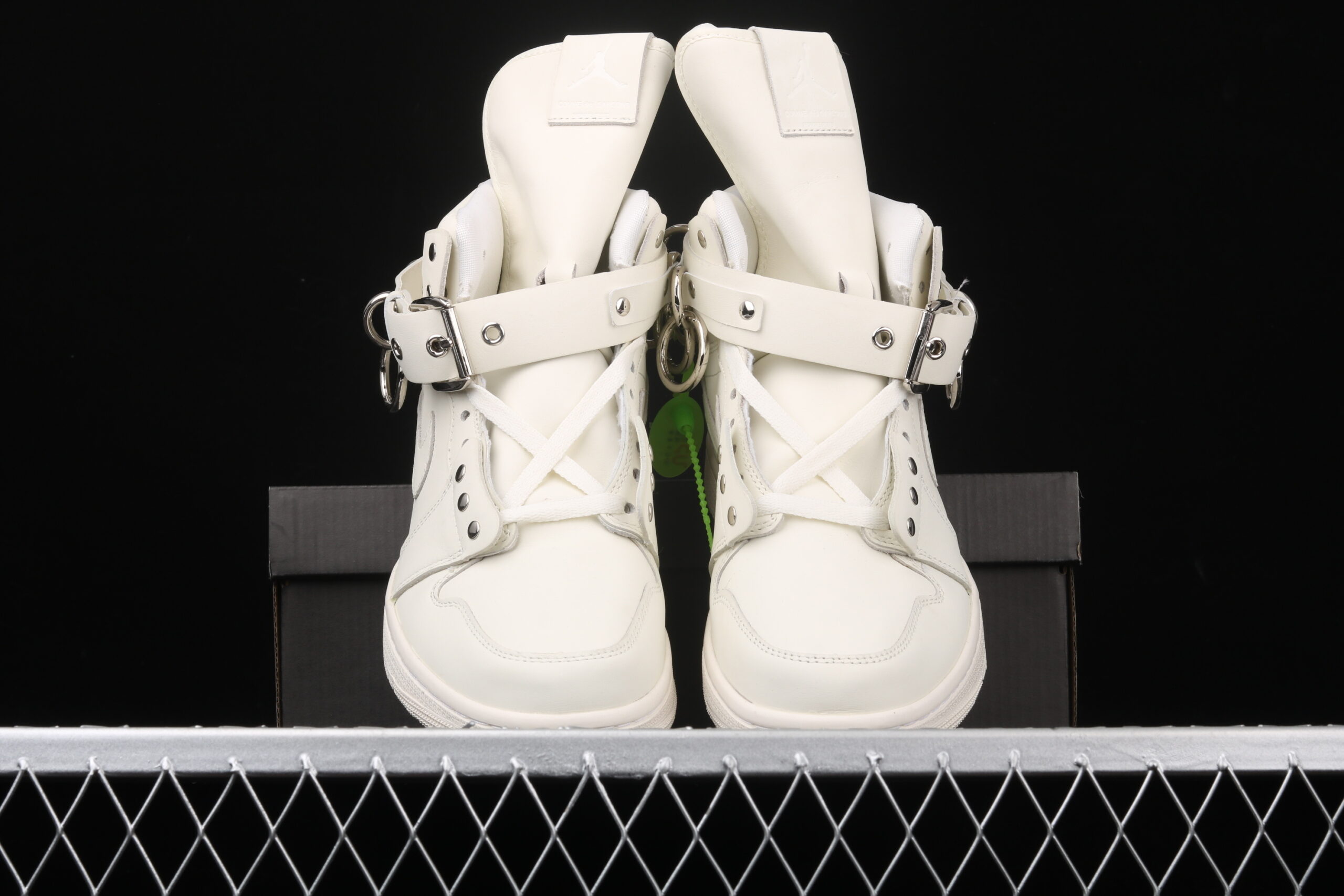 comme des garcons homme plus x air jordan 1 high "cdg white" - Image 4