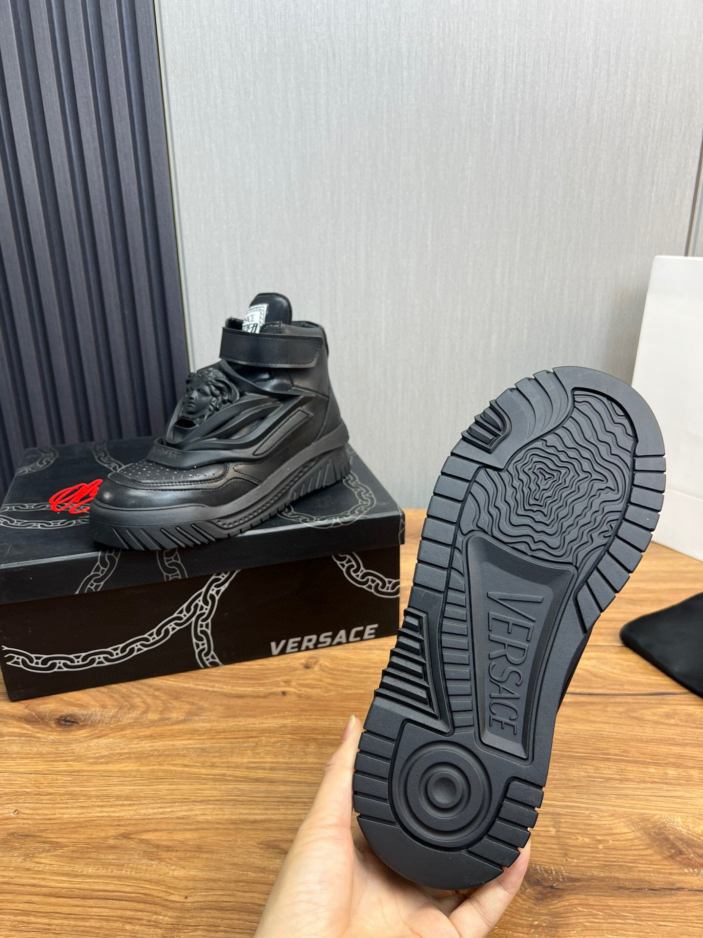 versace black sneakers size 38-44 - Image 9