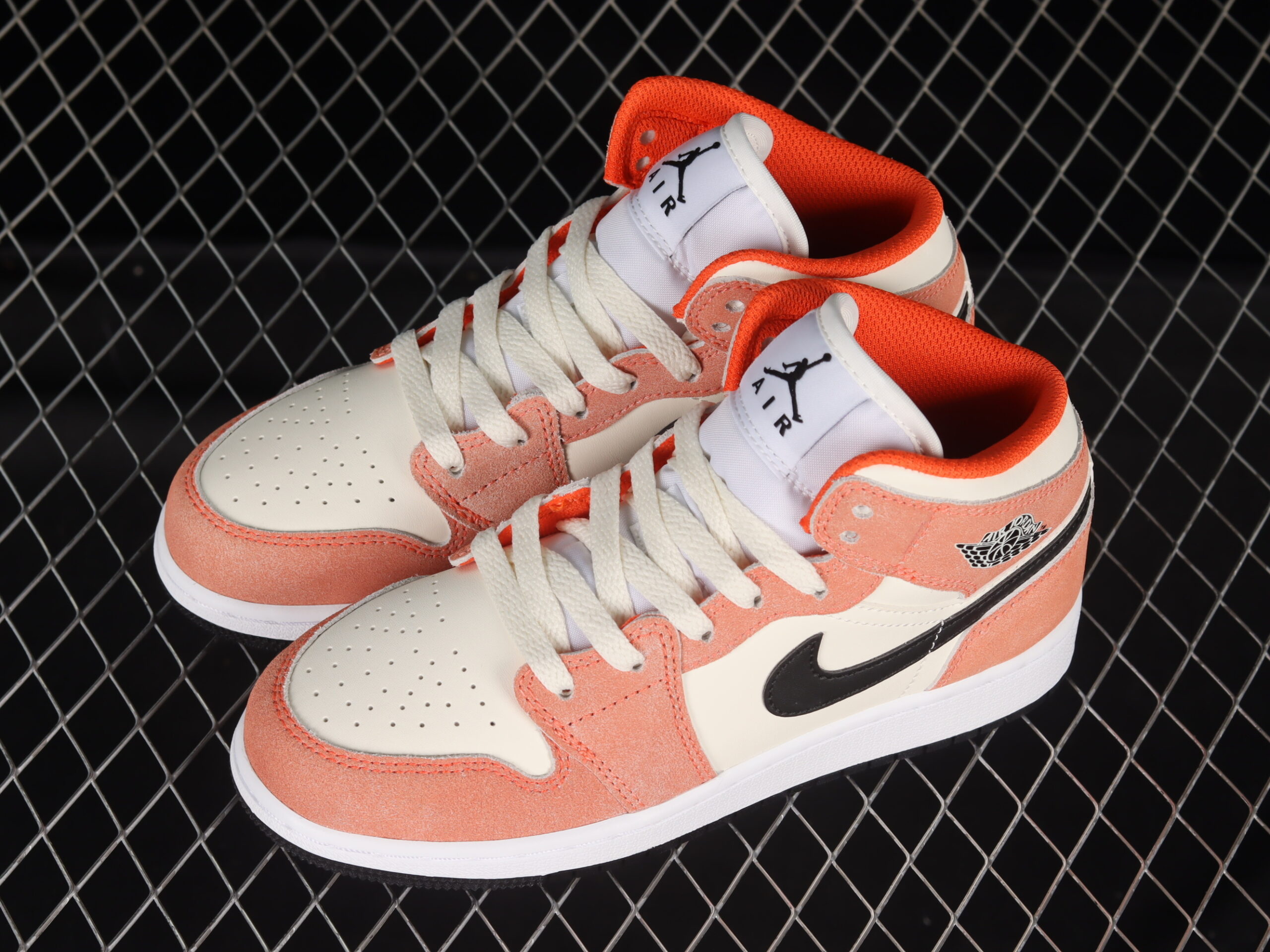air jordan 1 mid gs 'orange suede' dv1336-800 - Image 3