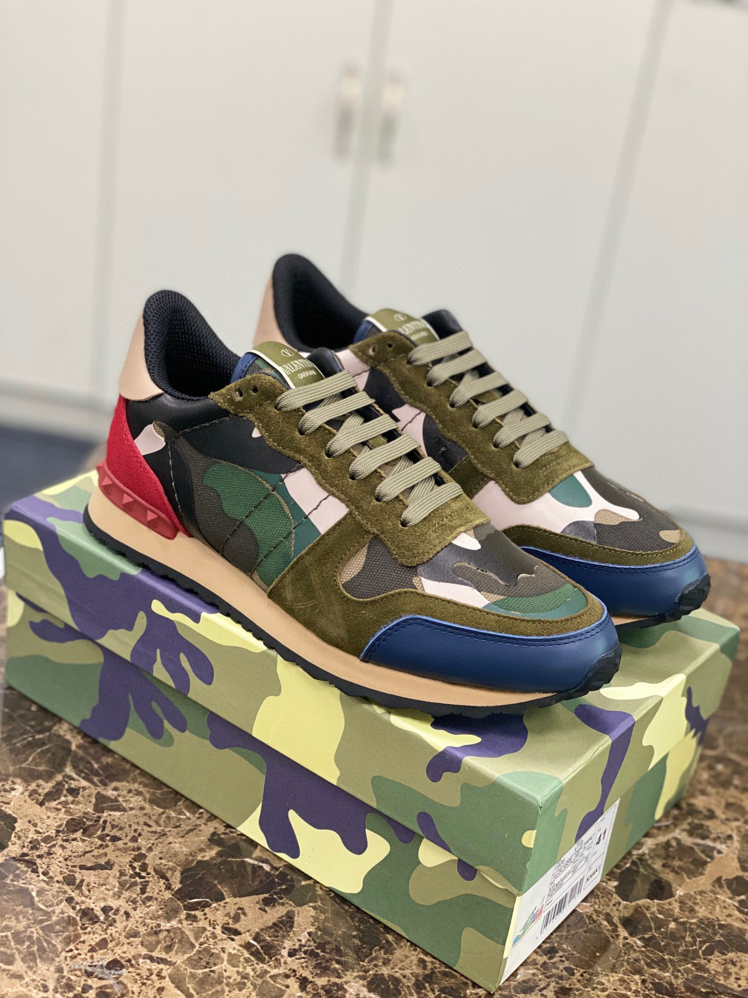 valentino camo sneakers 38-44 - stylish casual footwear - Image 9