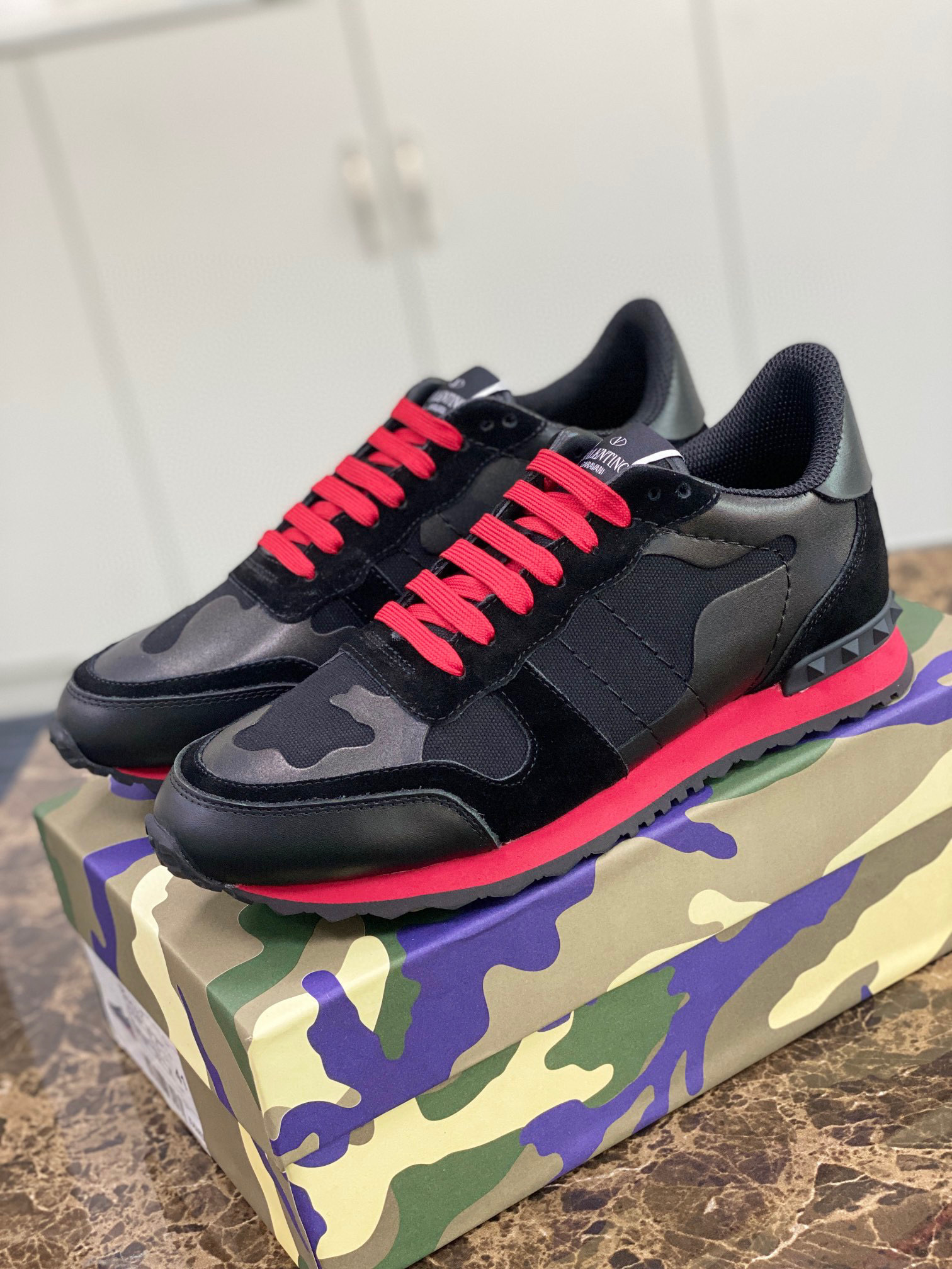 valentino camouflage casual sneakers 38-44