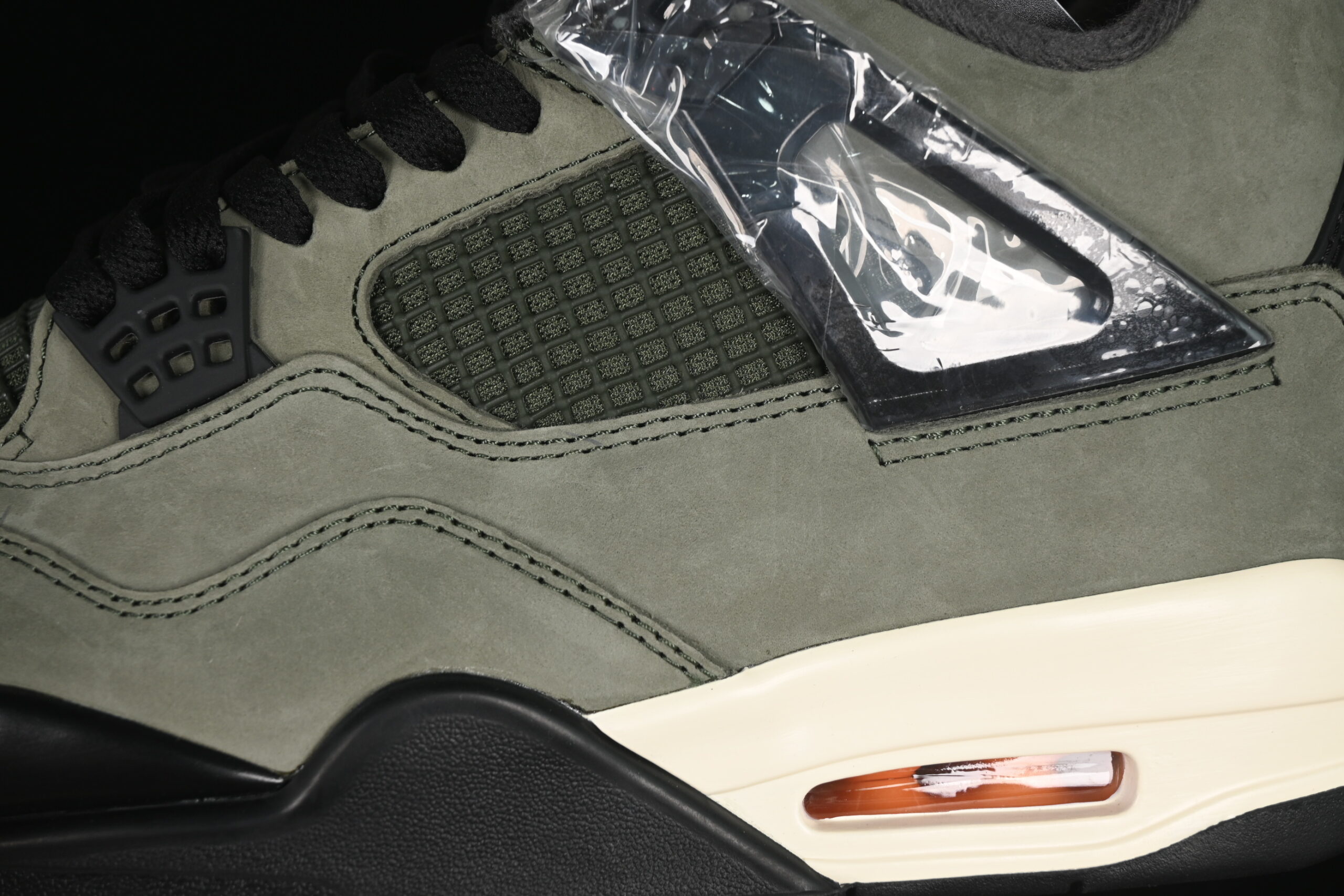 undefeated x air jordan 4 retro og - olive green suede - Image 9