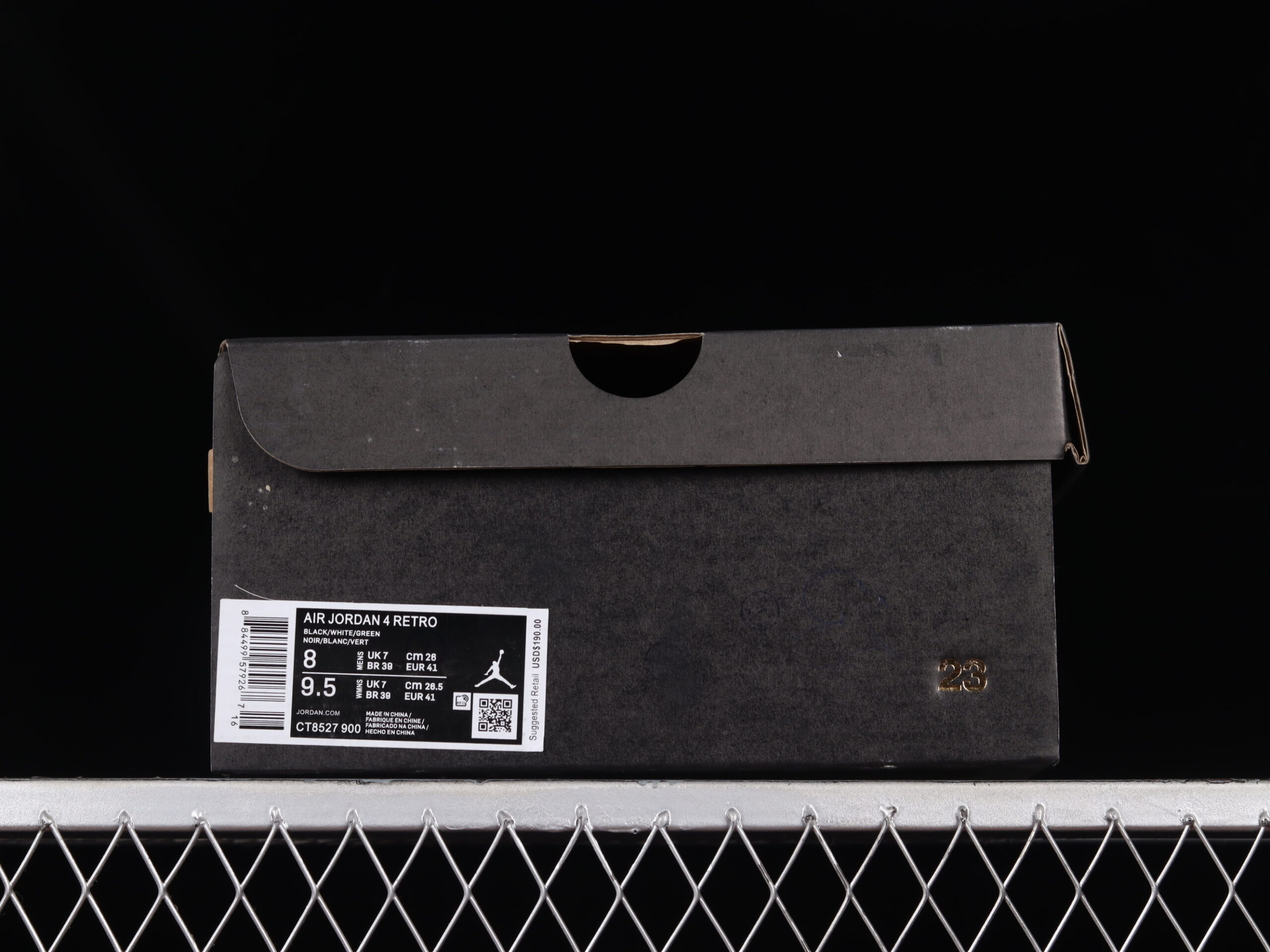 air jordan 4 retro aj4 white green men's basketball shoes ct8527-900 - Image 7