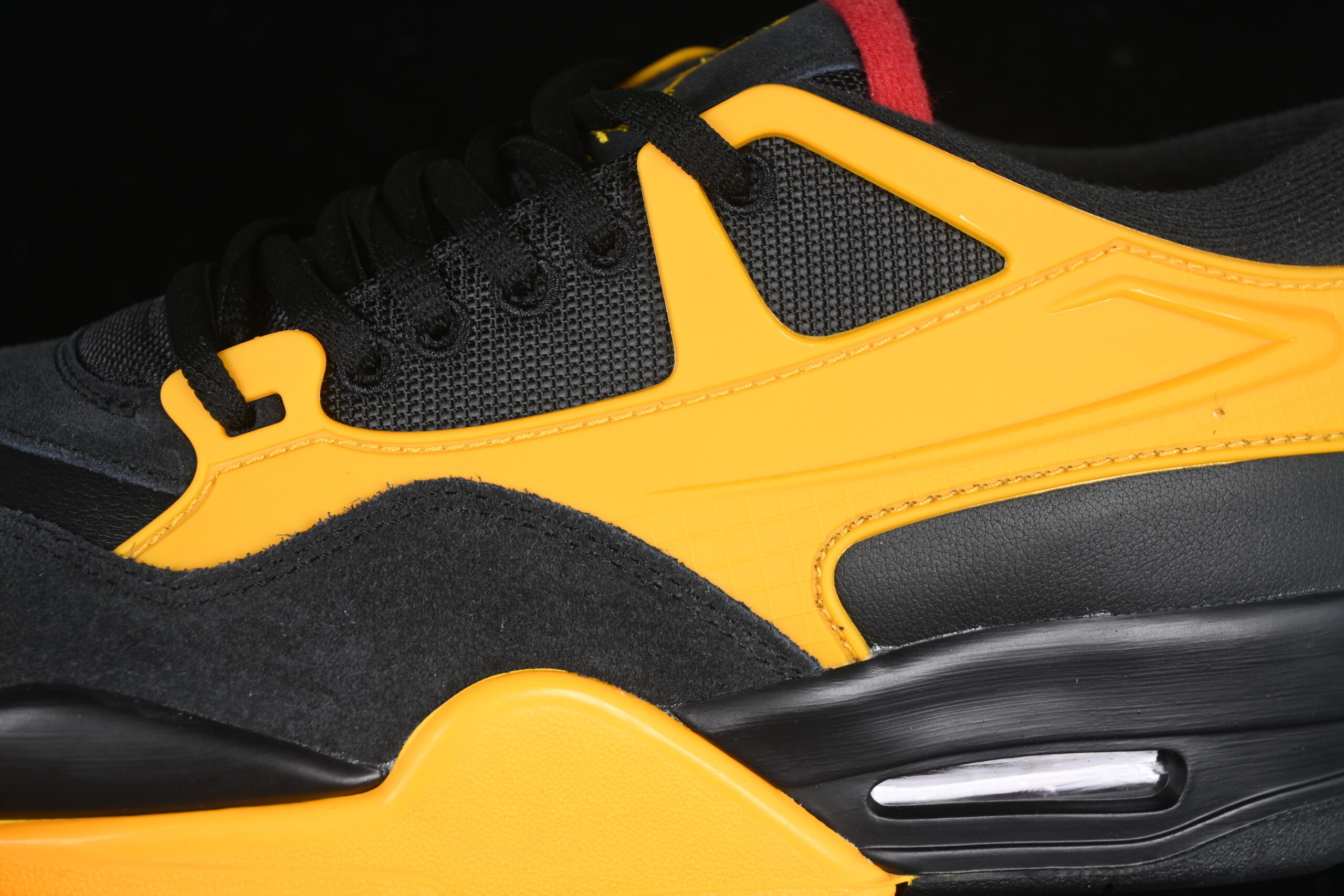 air jordan 4 retro 'remastered' black/yellow fq7939-007 - Image 9