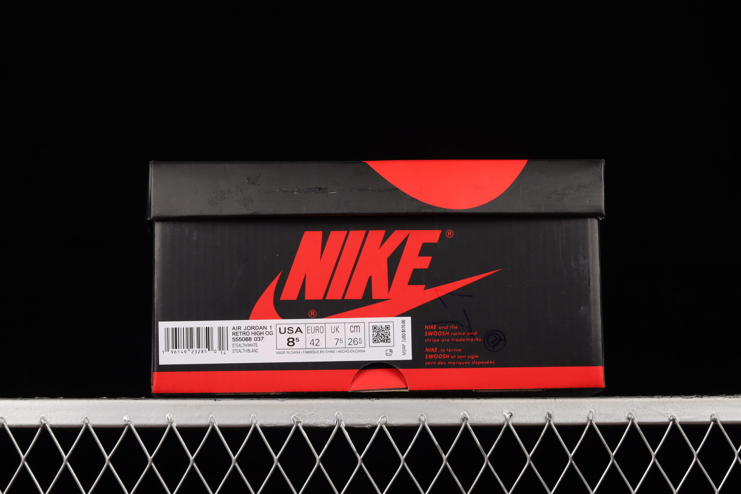 air jordan 1 high og "stealth" aj1 555088-037 - Image 7