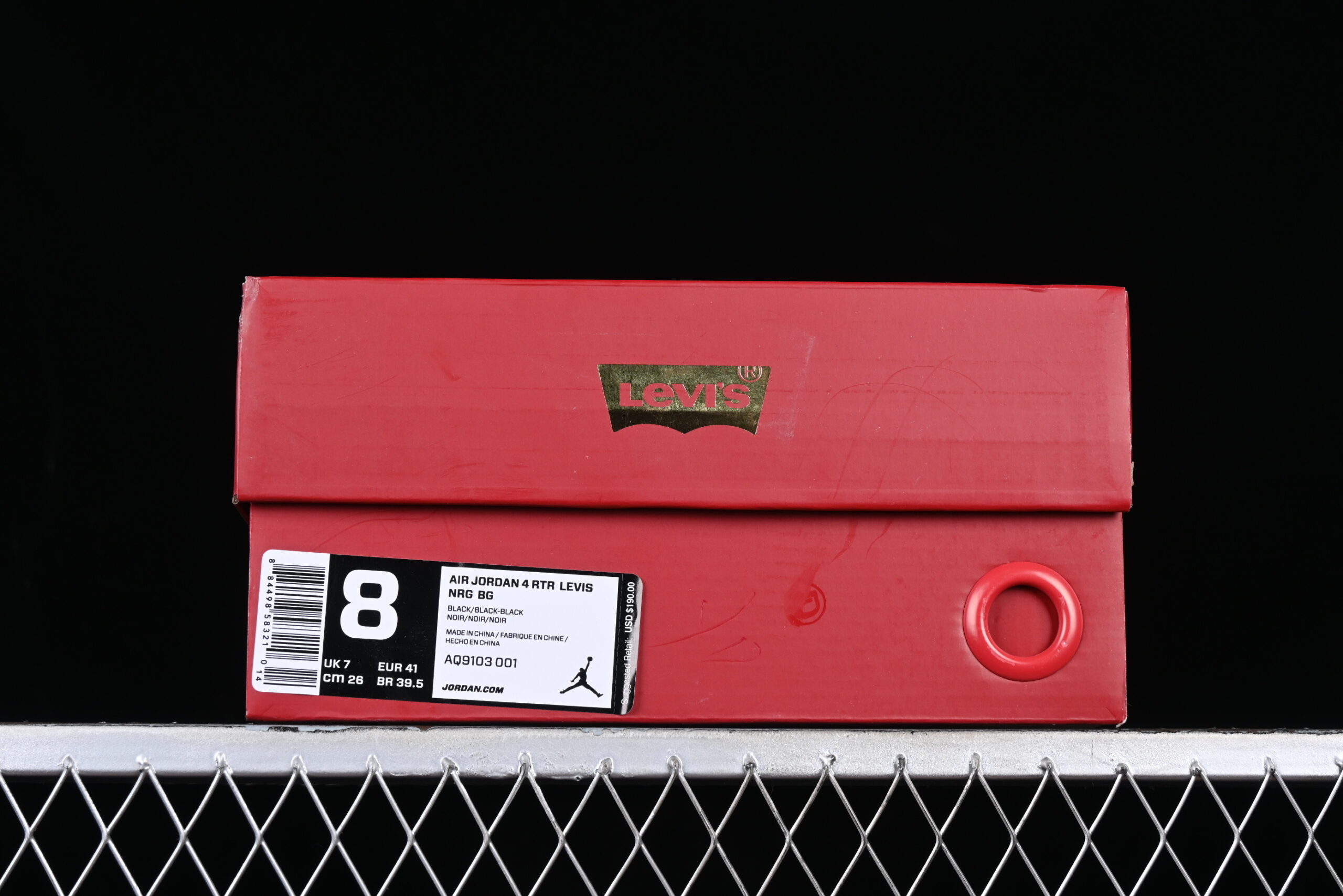 levi’s x air jordan 4 retro denim aj4 basketball shoes - Image 7