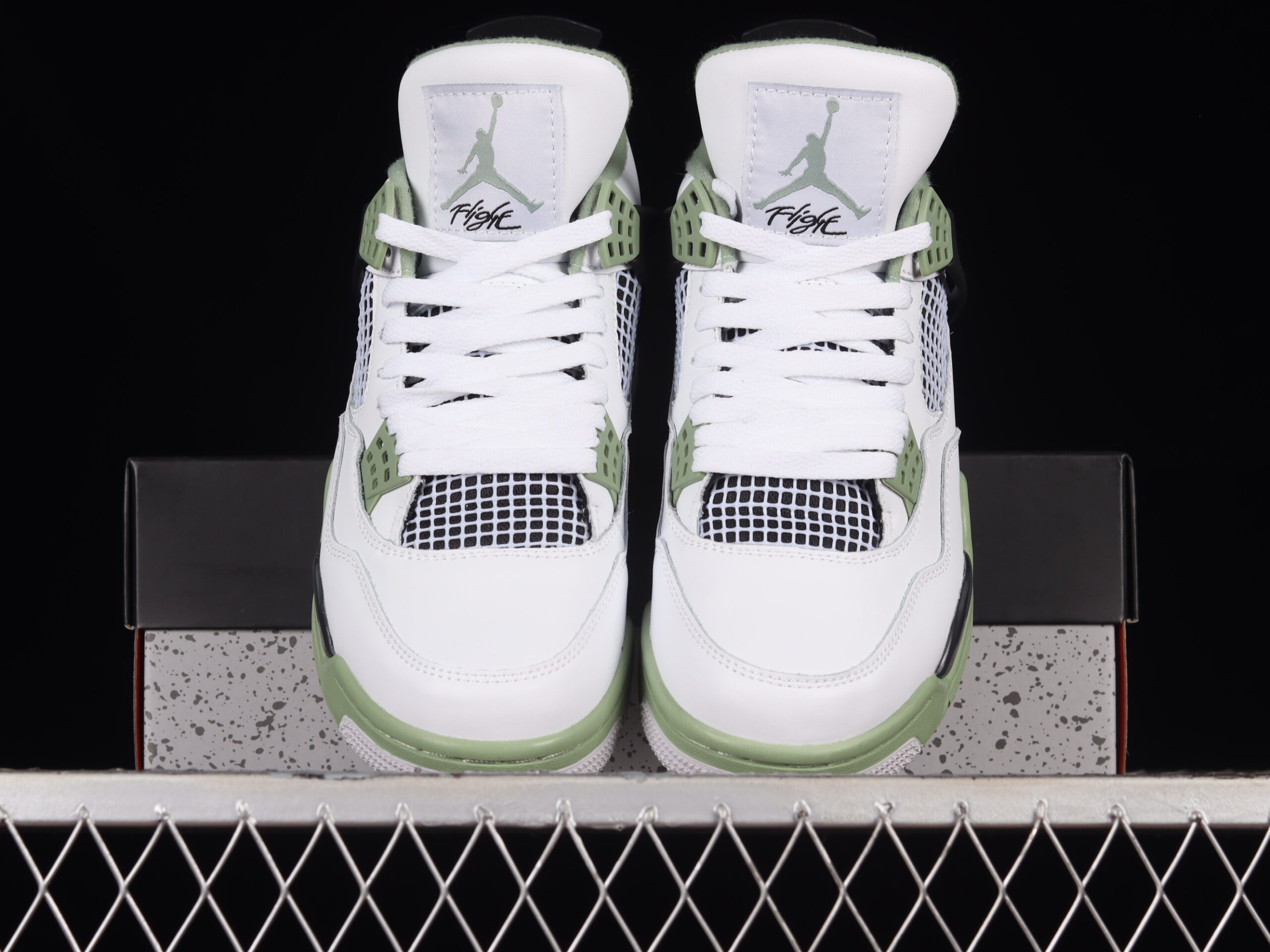 air jordan 4 retro 'seafoam' aj4 white/green aq9129-103 - Image 4