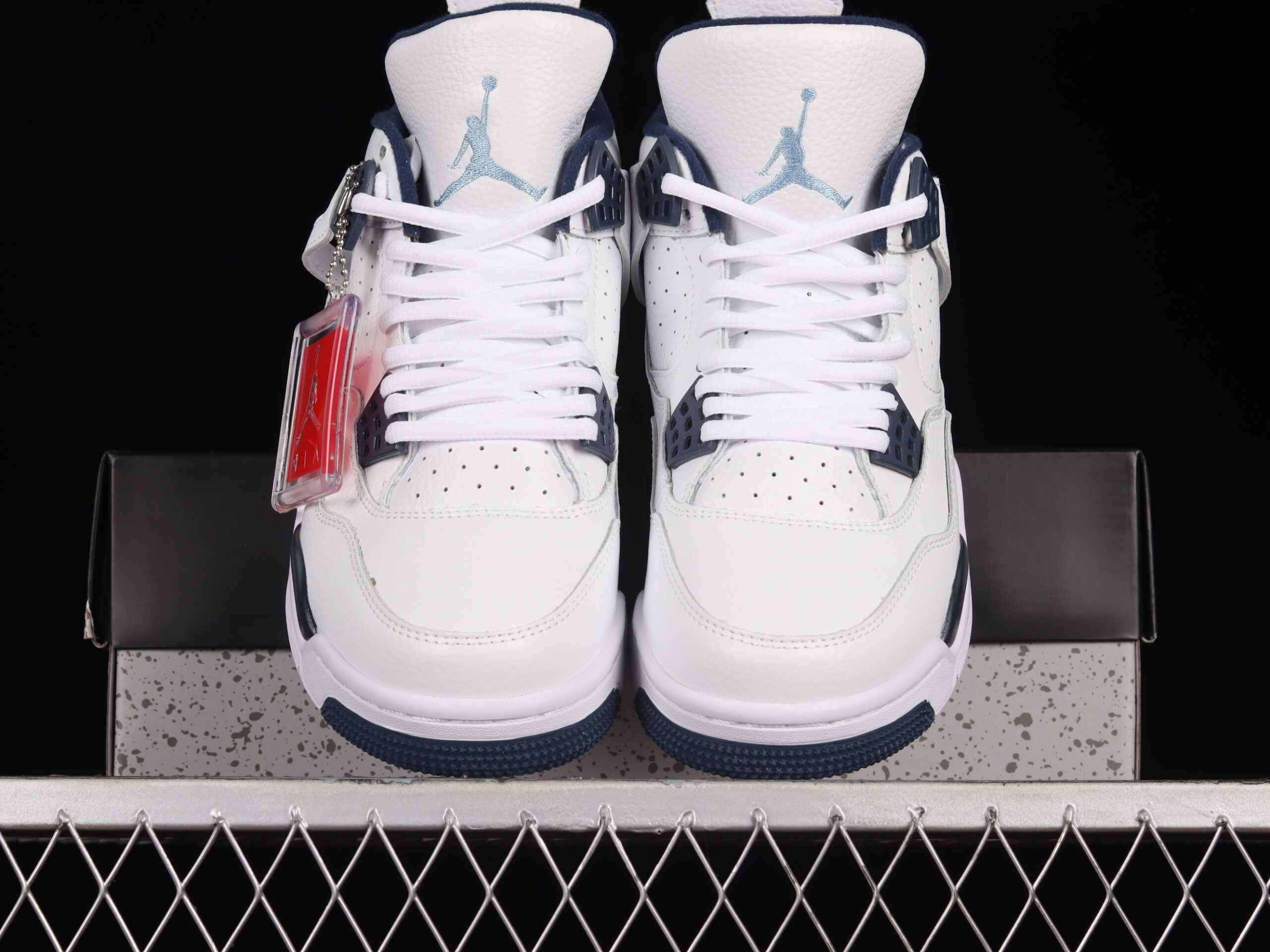 air jordan 4 retro 'columbia' - white/navy - 314254-107 - Image 4