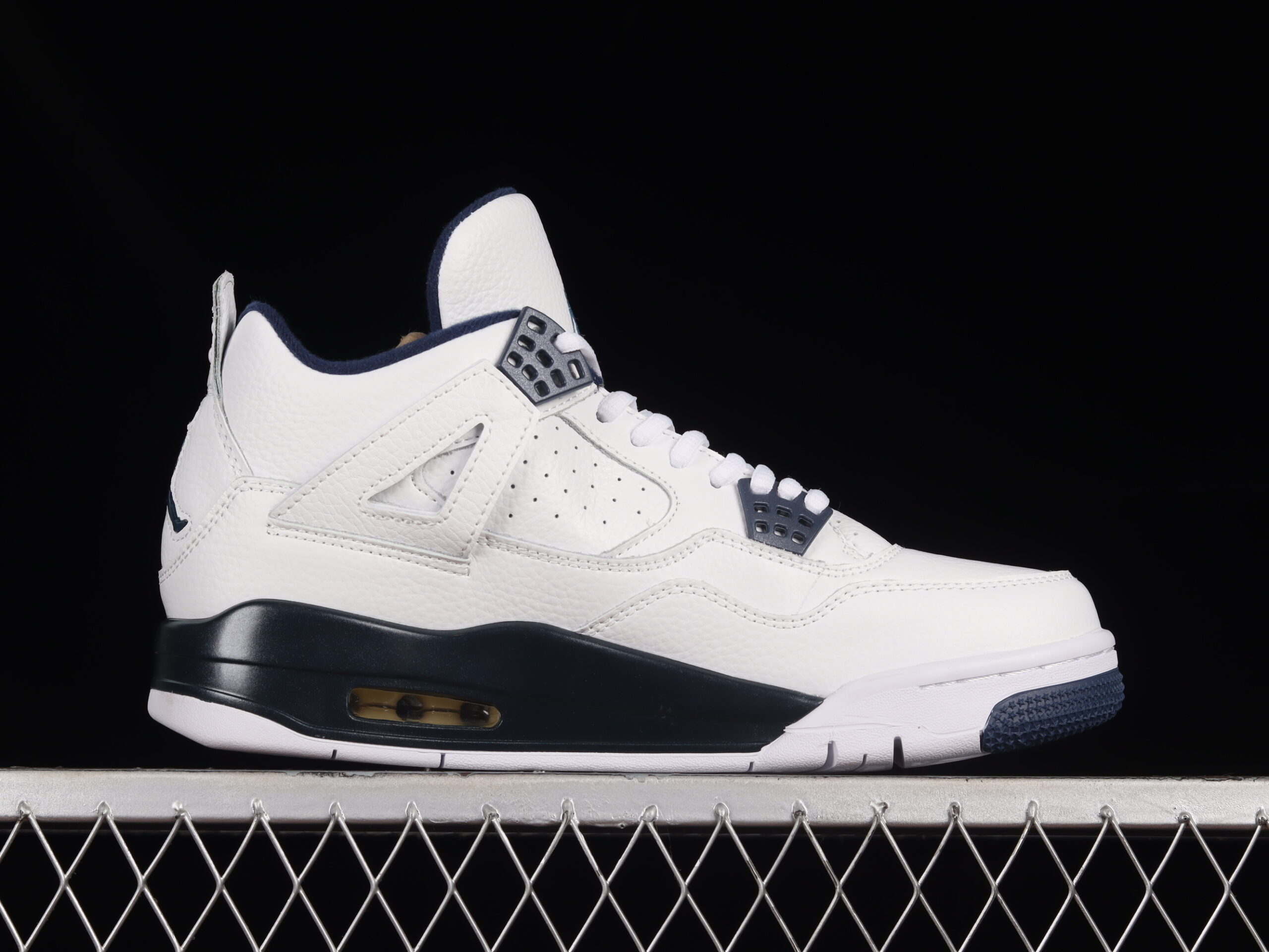 air jordan 4 retro 'columbia' - white/navy - 314254-107 - Image 2