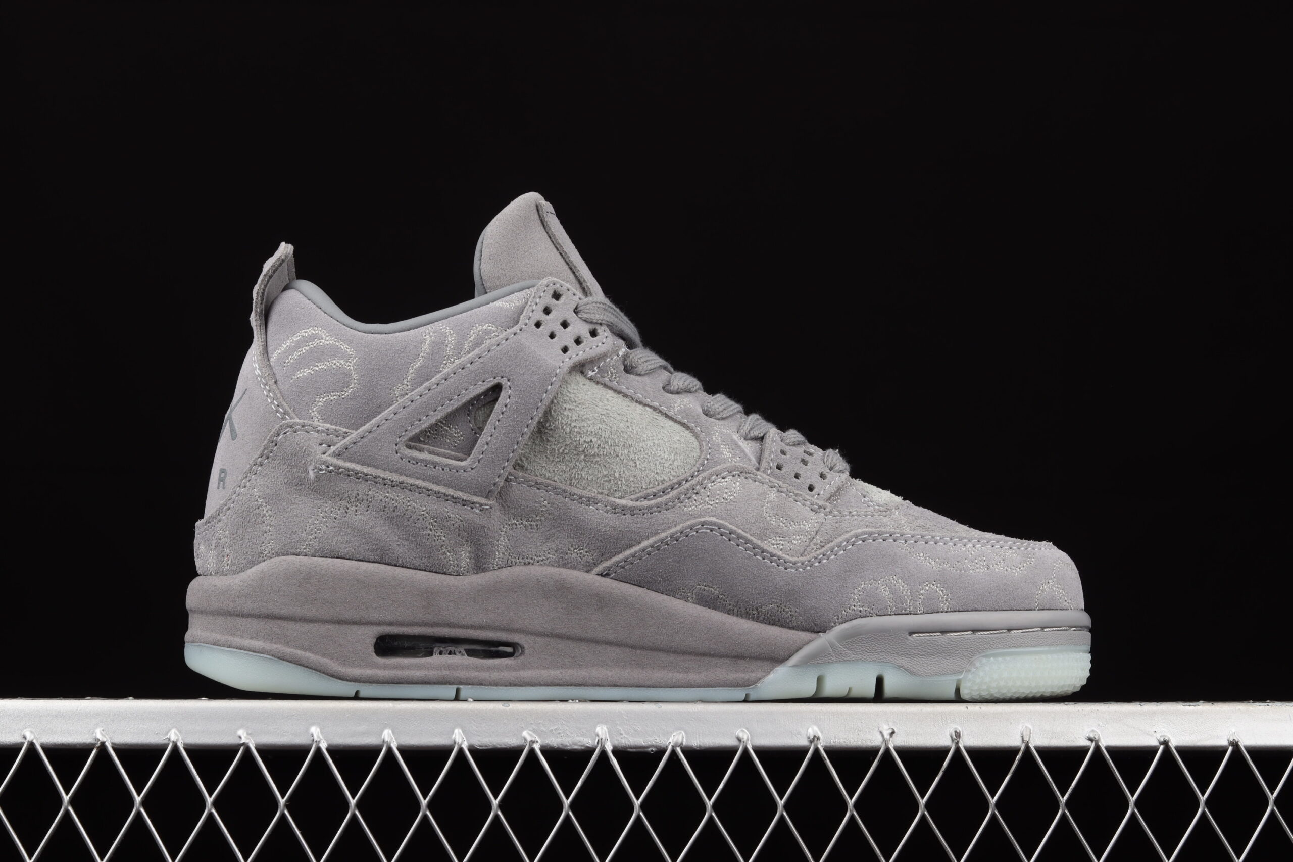 kaws x air jordan 4 retro black 930155-003 - Image 2