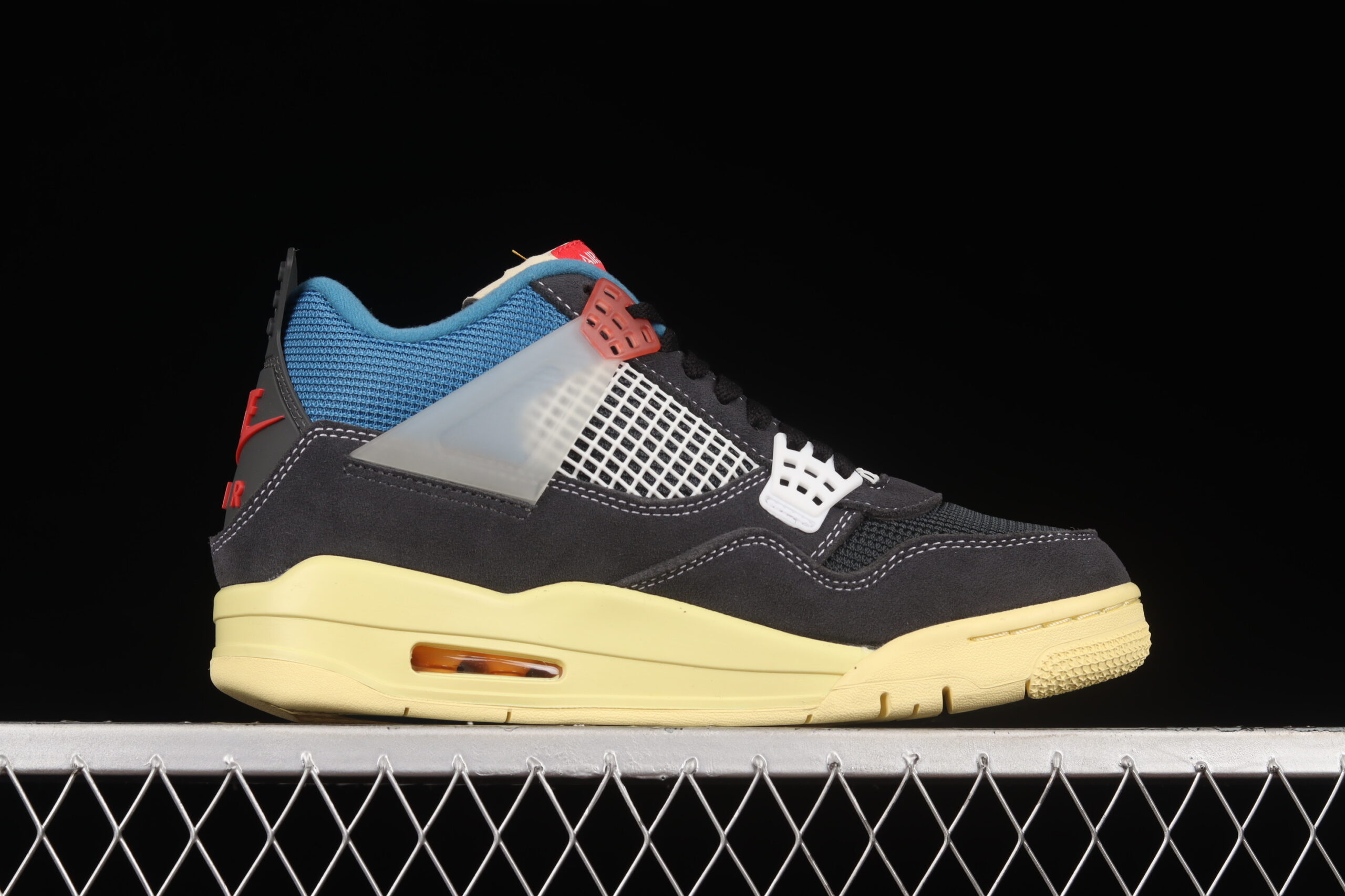 union la x air jordan 4 retro aj4 basketball shoes dc9533-001 - Image 2